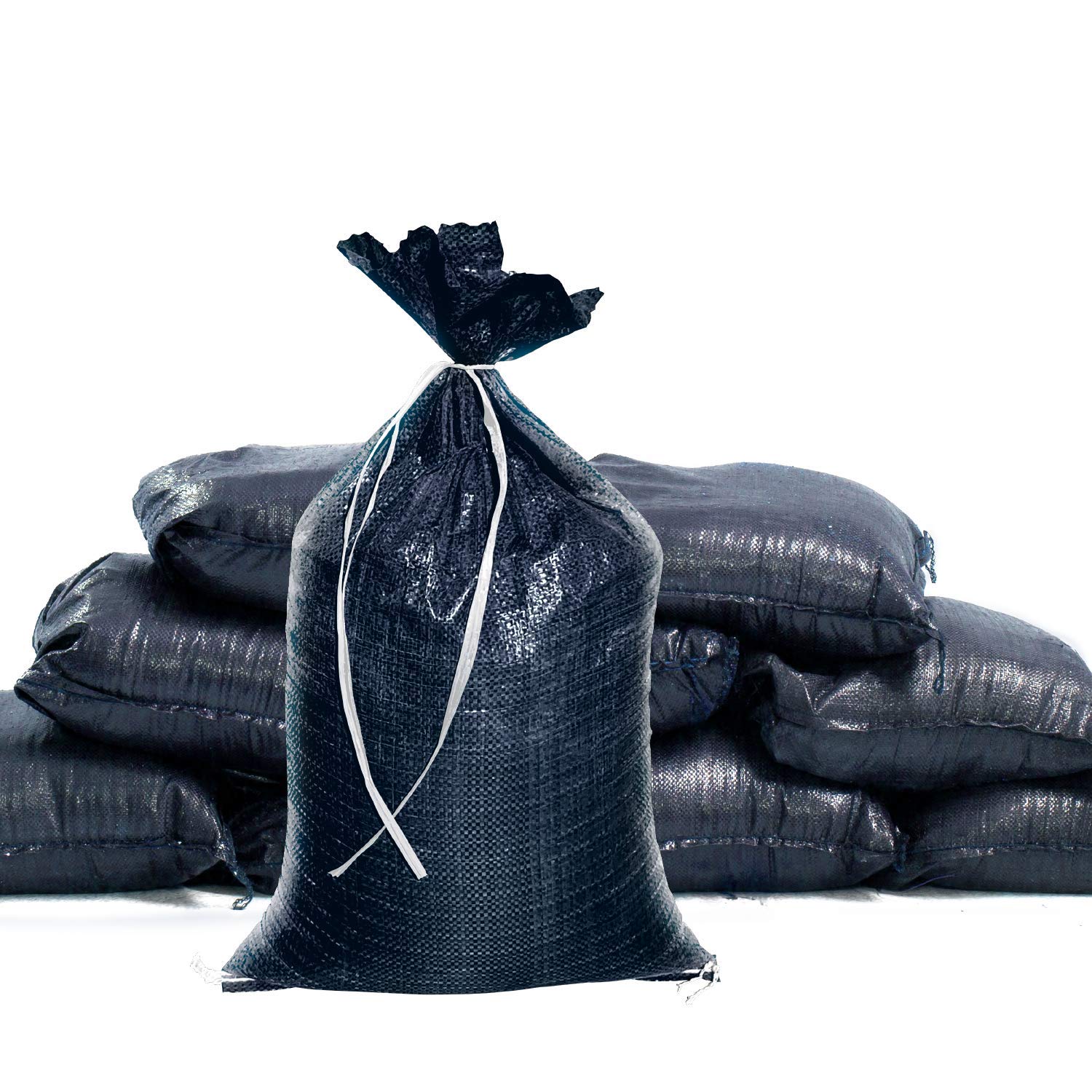Sandbaggy Black Sandbags | Military Grade Empty Poly Bags | 14 Inch X 26 Inch | Tough 100 Lb Weight Capacity | Great For Use As