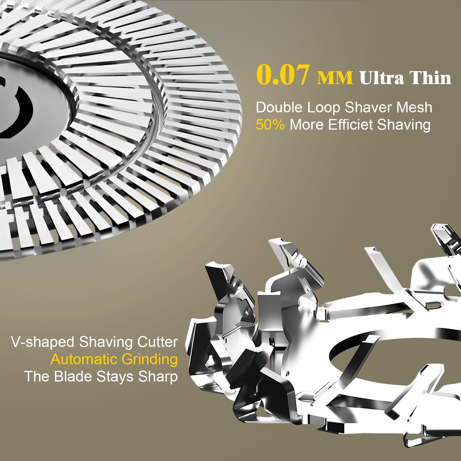 Electric Razor For Men   Phisco Electric Shavers For Man Face, Usb Rechargeable, Waterproof Wet Dry Razors With Pop Up Trimmer,