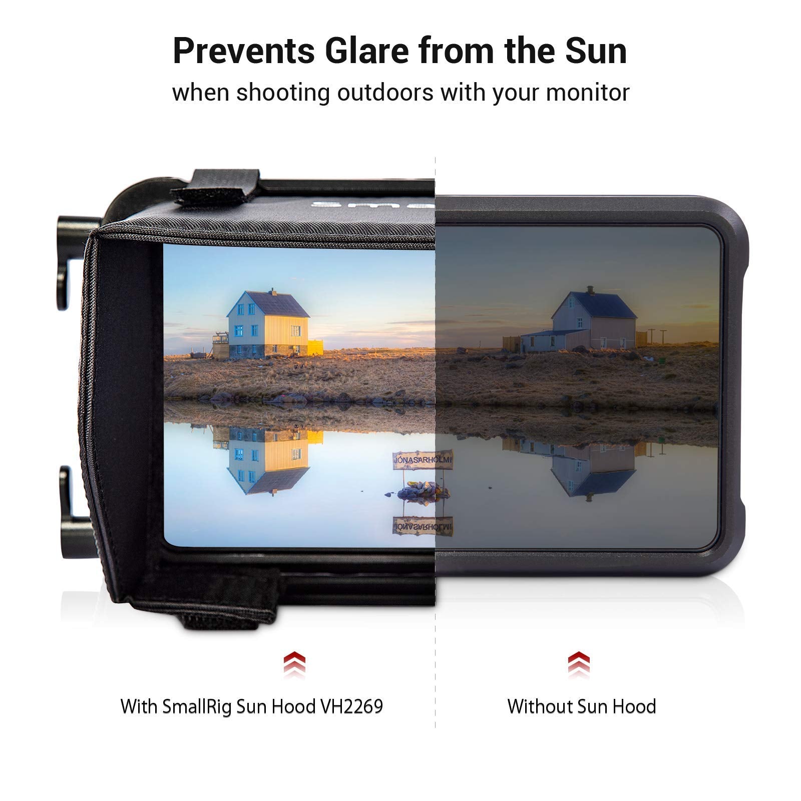 Smallrig Sun Hood For Atomos Shinobi 5 / Ninja Series Cage Vh2269