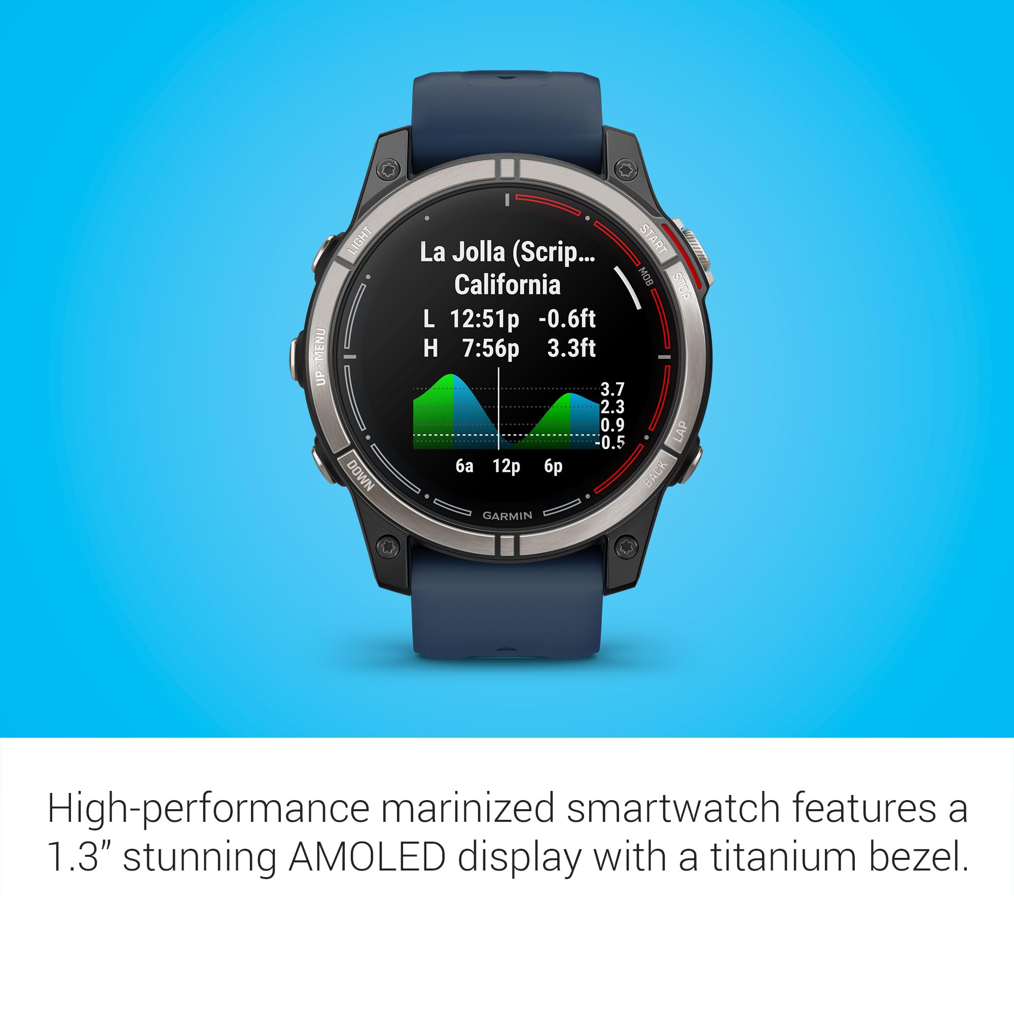 Garmin Quatix 7 Pro Premium Gps Marine Smartwatch With Amoled Display, Led Flashlight, Sailing And Watersport Activities, Fish F,WBEEAB0CLVQ3P1M