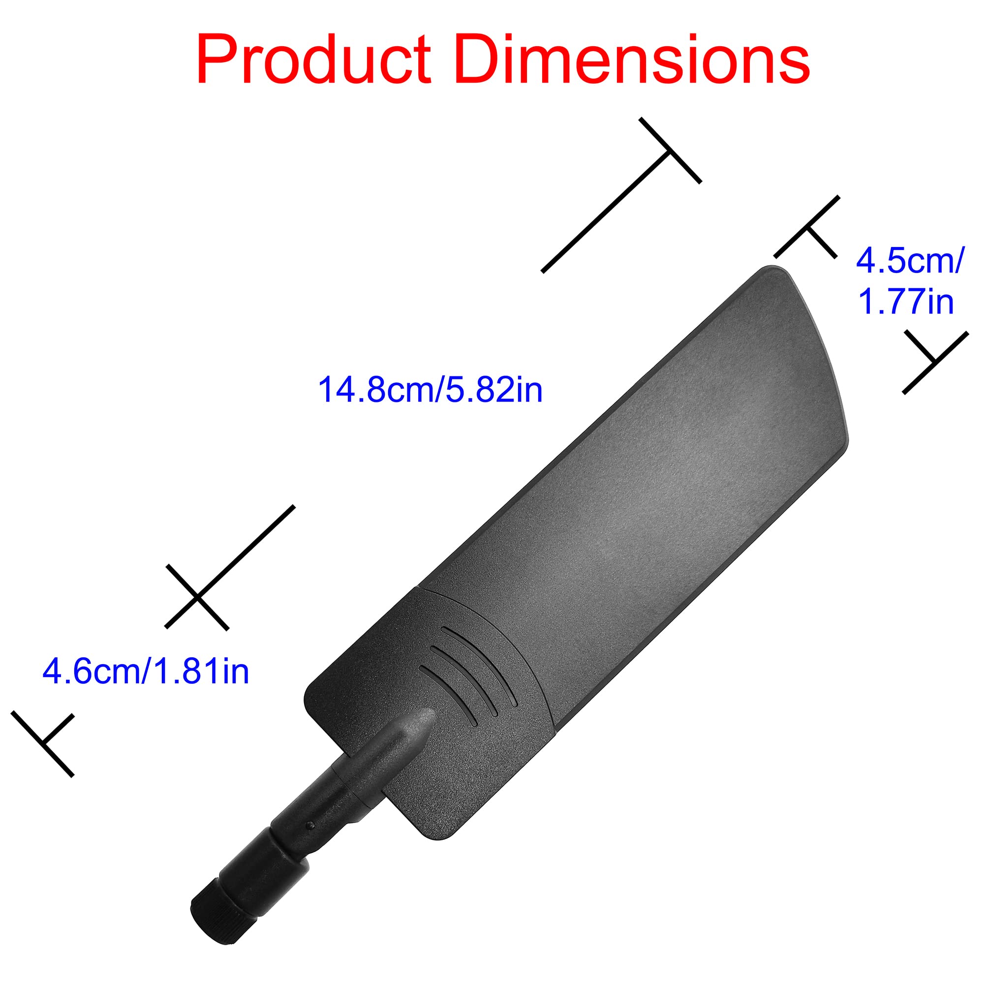 4G Lte Antenna 10Dbi 600 6000Mhz 3G 4G Lte Universal Wide Band Omni Directional Paddle Antenna With Sma Male 2 Pcs