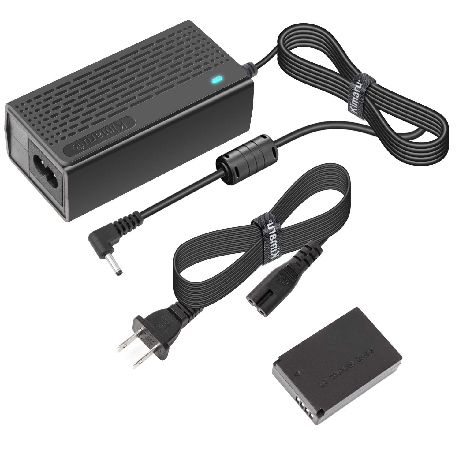 Kimaru Ack E12 Ac Power Adapter Dr E12 Dc Coupler Lp E12 Dummy Battery Kit For Canon Eos M10, M50, M50 Mark Ii, M100, M200, Eos M M2,Kiss M M2 Cameras.