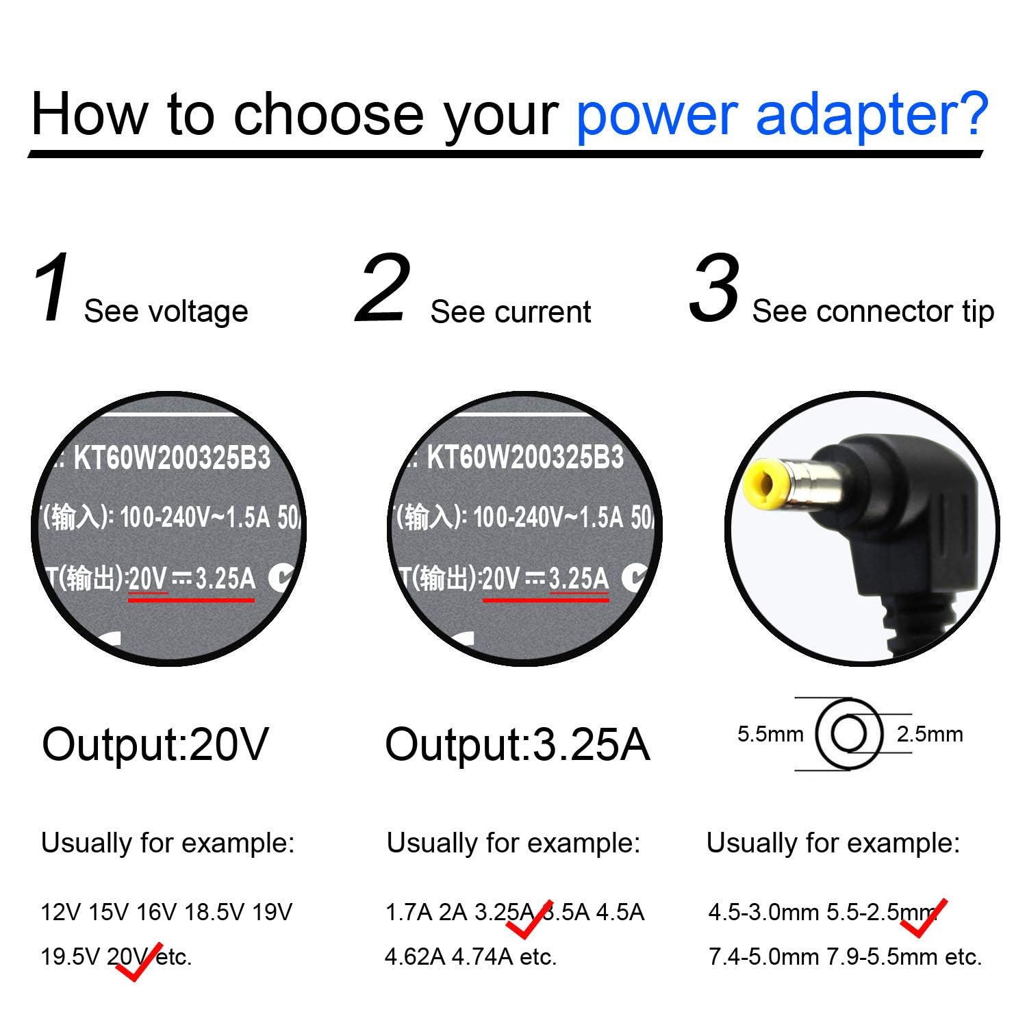 Cpa A065 Charger For Lenovo Ideapad V570 B570 Z580 G570 U410 U310 P500 N580 N585 S415 B575 G575 N586 G585 Y580 G500 Z500 Y530 G580 B560,3600194 Pa 1650 37Lc 36001651 Adp 65Kh B Adapter Power Supply