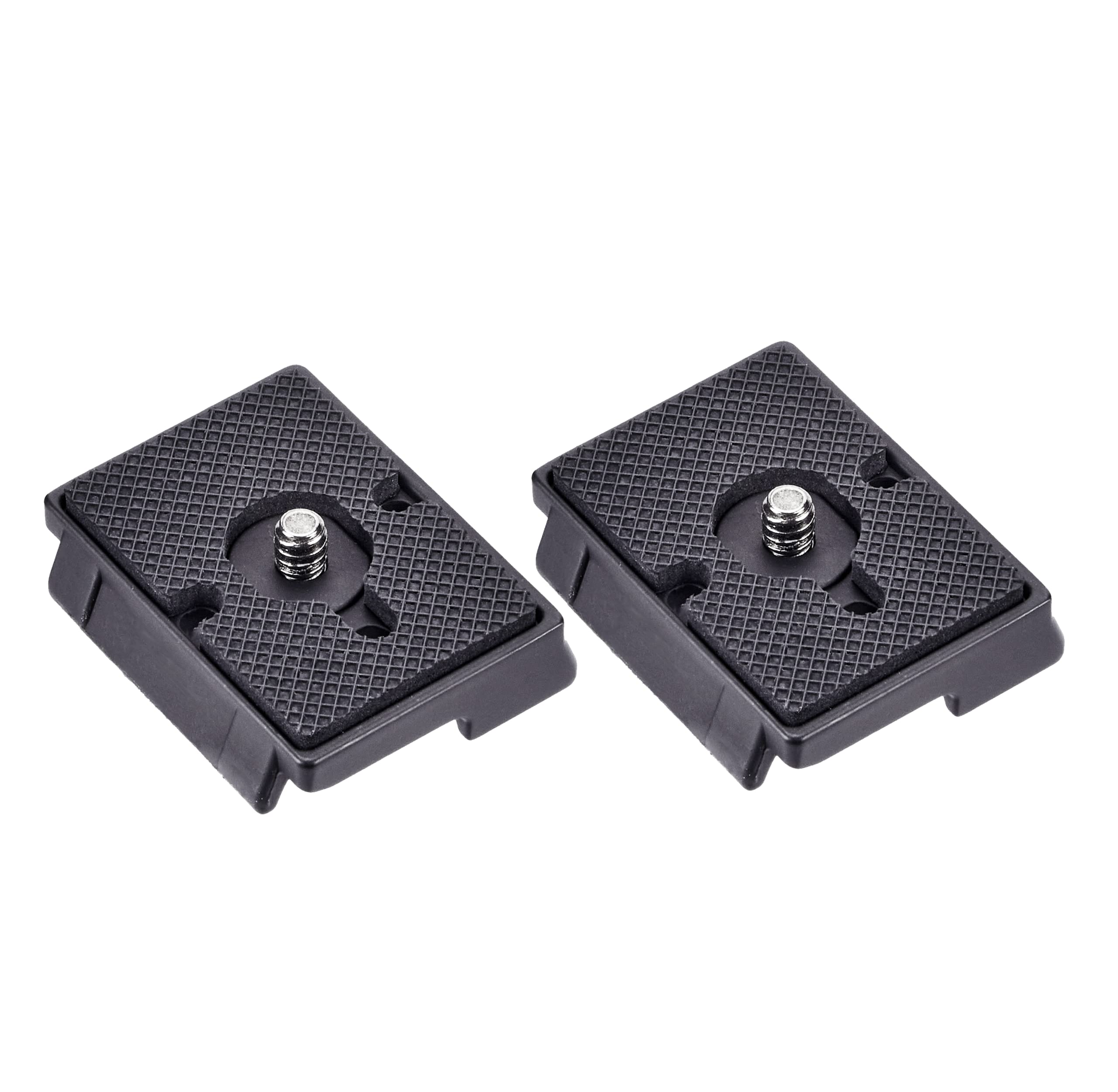 Ytvariw 323 Quick Release Plate 1/4'' Screw Tripod Camera Compatible For Manfrotto 200Pl 14 Rc2 Camera Tripod Ball Head 2Pcs,Bla