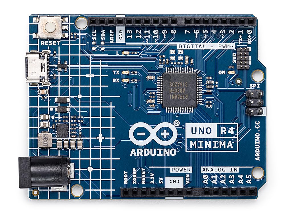 Arduino Uno R4 Minima [Abx00080]   Renesas Ra4M1   Usb C, Can, Dac (12 Bit), Op Amp, Swd Connector
