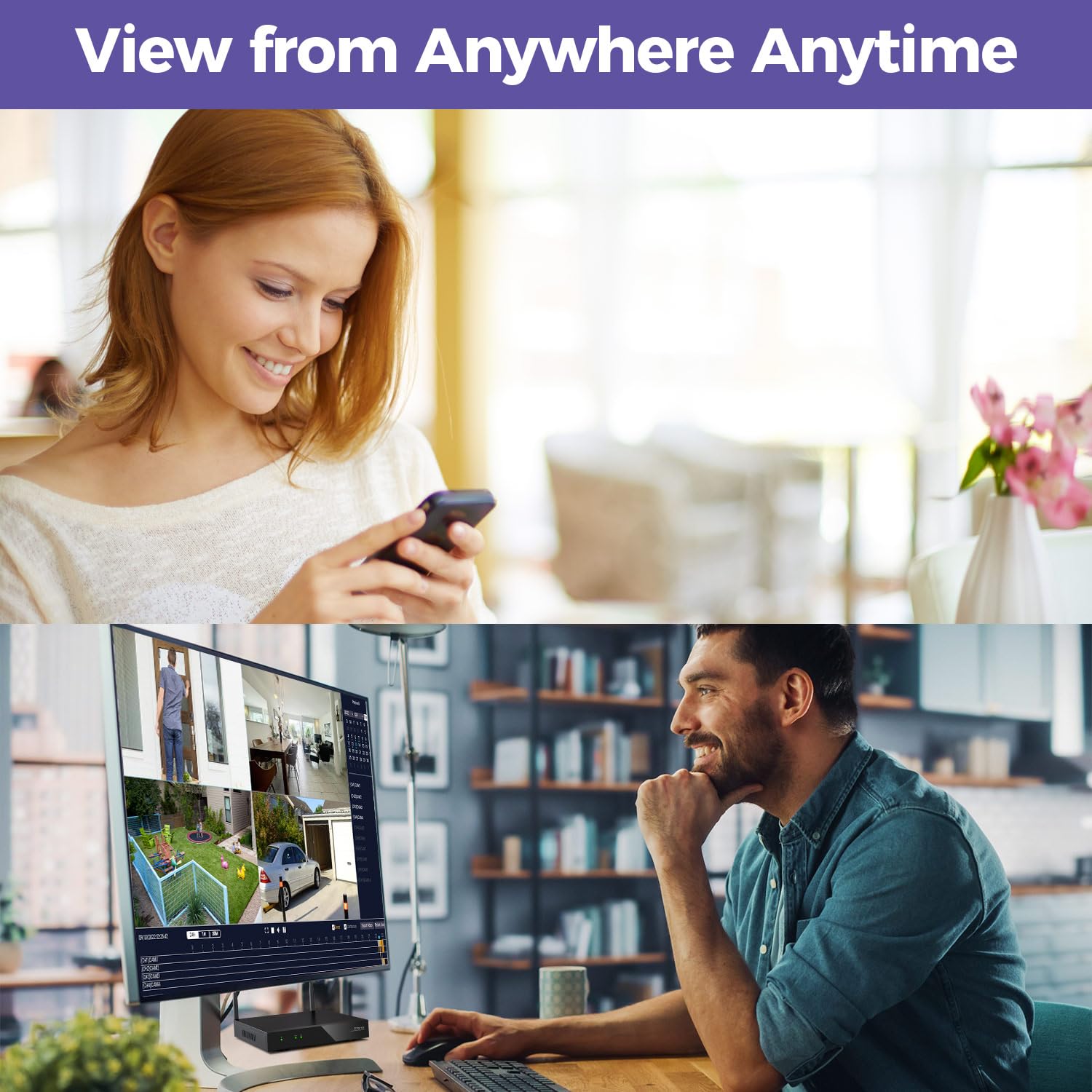 [Wifi 6 & 10X Zoom] Xmarto 10Ch Hd Auto Tracking Ptz Security Camera System Wireless Outdoor/Indoor, Dual Wifi 4K Nvr With 4X 6M