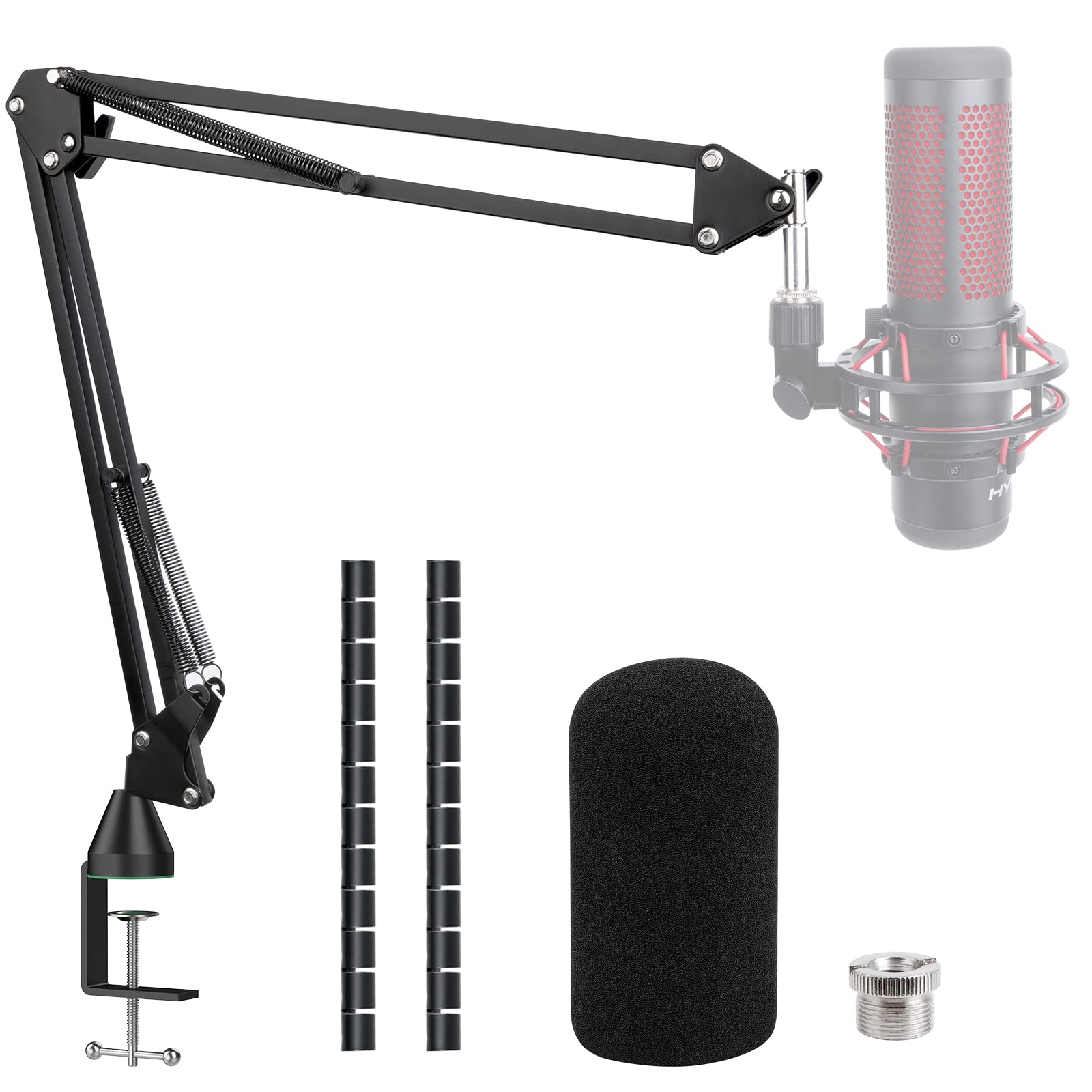 SUNMON HyperX QuadCast Boom Arm,Adjustable Suspension Microphone Boom Arm for HyperX QuadCast, QuadCast S Boom Arm - Upgrade C C