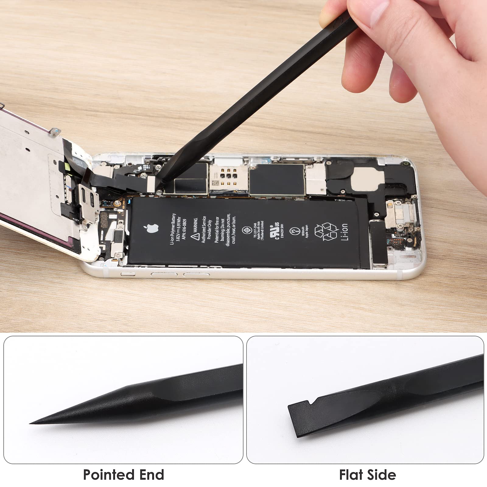 Strebito Spudger Pry Tool Kit 12 Piece Opening Tool, Metal & Plastic Spudger Tool Kit, Prying Cleaning & Open Tool For Iphone, L