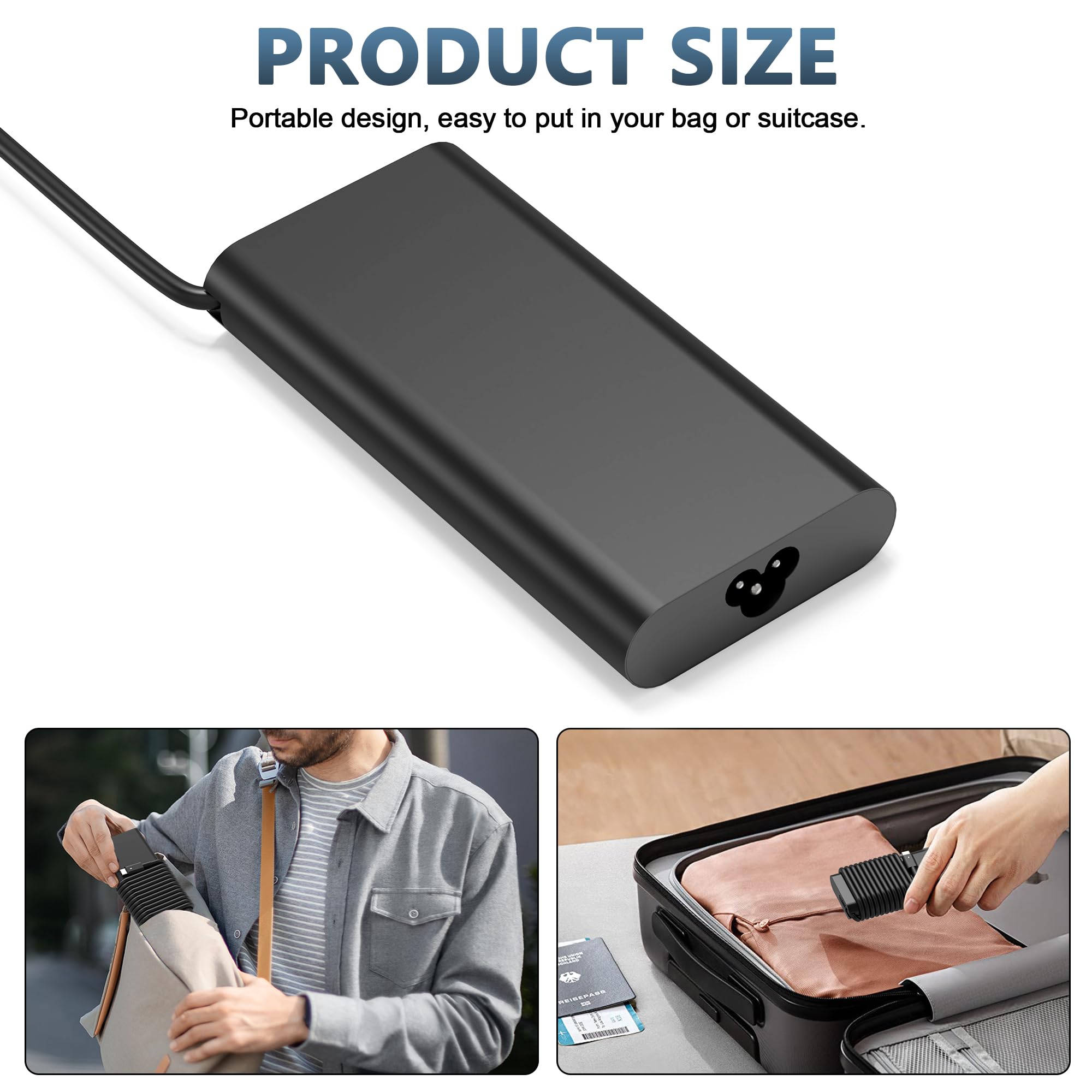 Replacement New Dell 90W Usb C Type C Slim Ac Adapter Laptop Charger For Dell Latitude 3400,3500,5289,5300 2In1,7400 2In1,7300,7390 2In1,7200 2In1,9410 2 In 1,9510,0Tdk33 La90Pm170 Da90Pm170 Da65Nm170