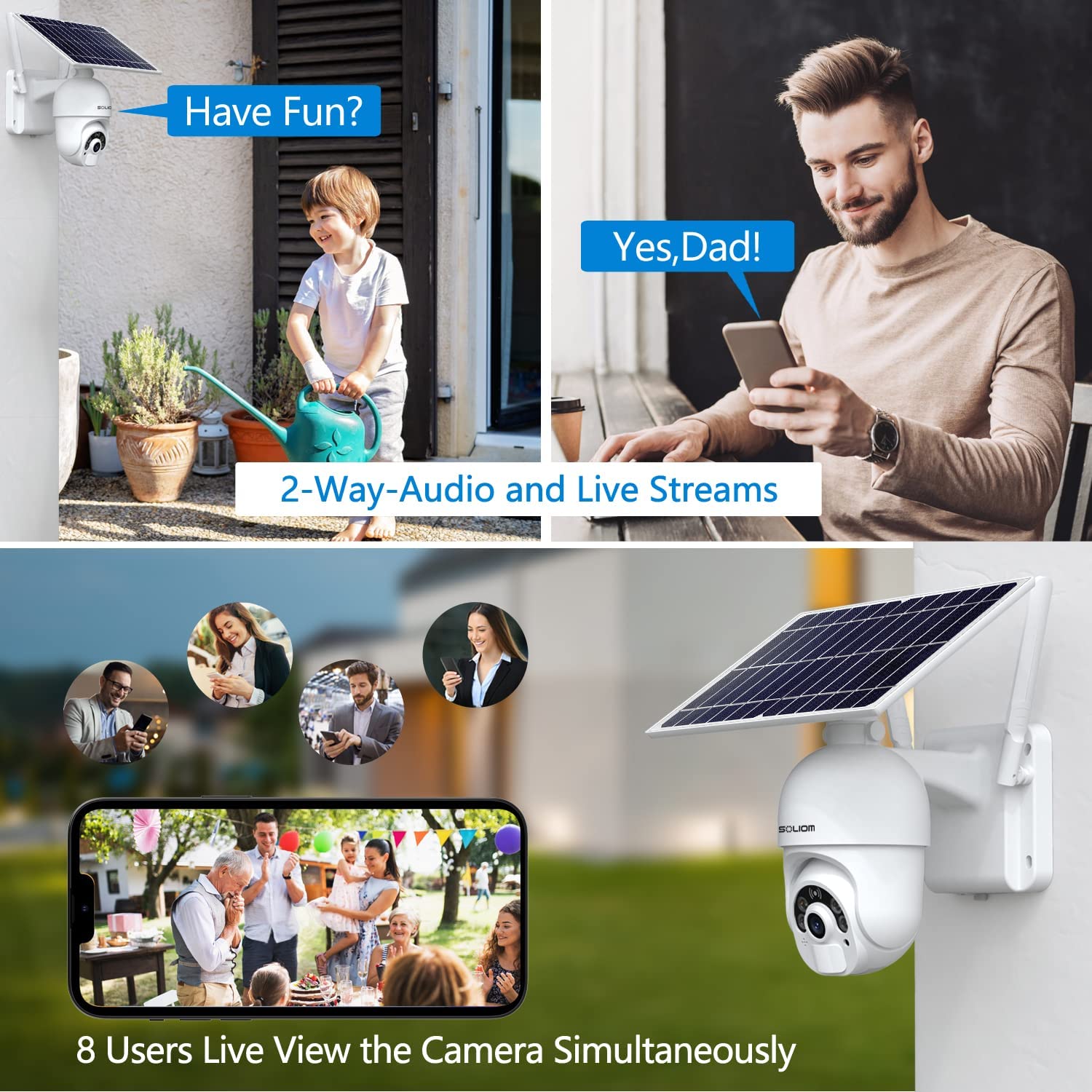 Soliom S800C 4G Lte Cellular Security Camera Outdoor,Pan Tilt 360� View 1080P Wireless Solar Powered, Spotlight Color Night Vision, 2 Way Talk,Pir Motion Detection