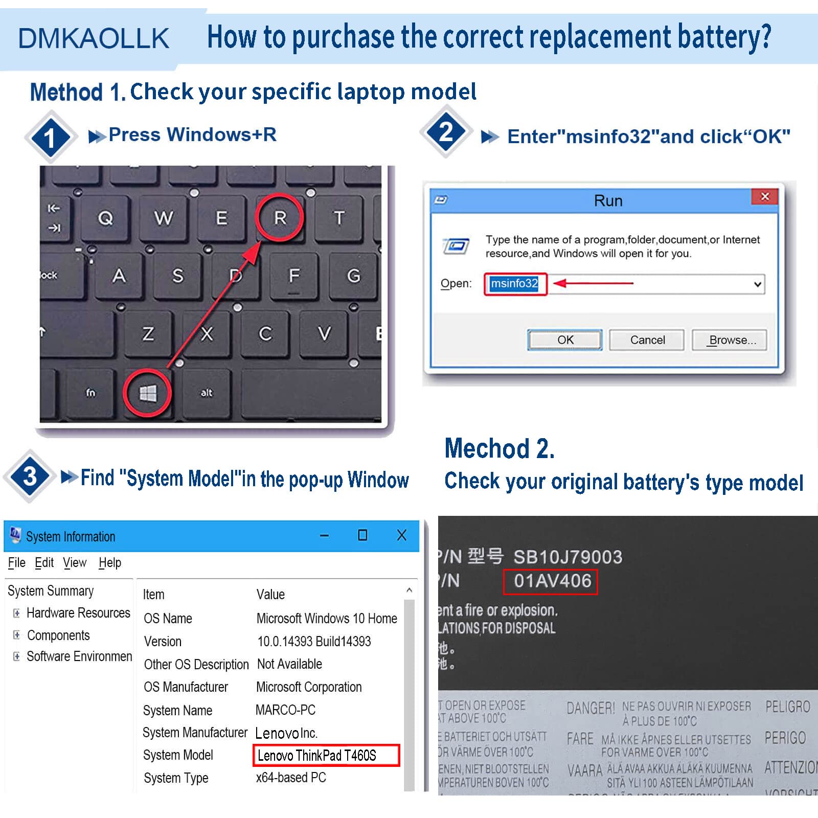 01Av406 Battery For Lenovo Thinkpad T460S T470S Series Sb10J79003 01Av405 01Av462 00Hw024 00Hw025 00Hw038 01Av407 01Av408 Sb10J7