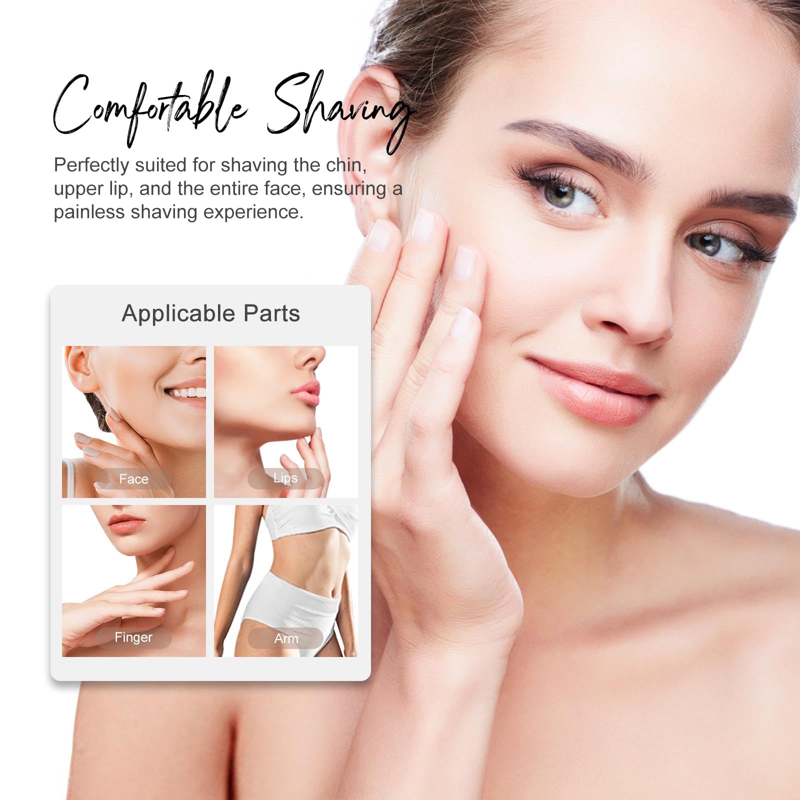 Gen 3 Replacement Heads For New Flawless Facial Hair Remover, Double Ring Floating Head For Flawless Generation 3 Shaver, 5 Coun