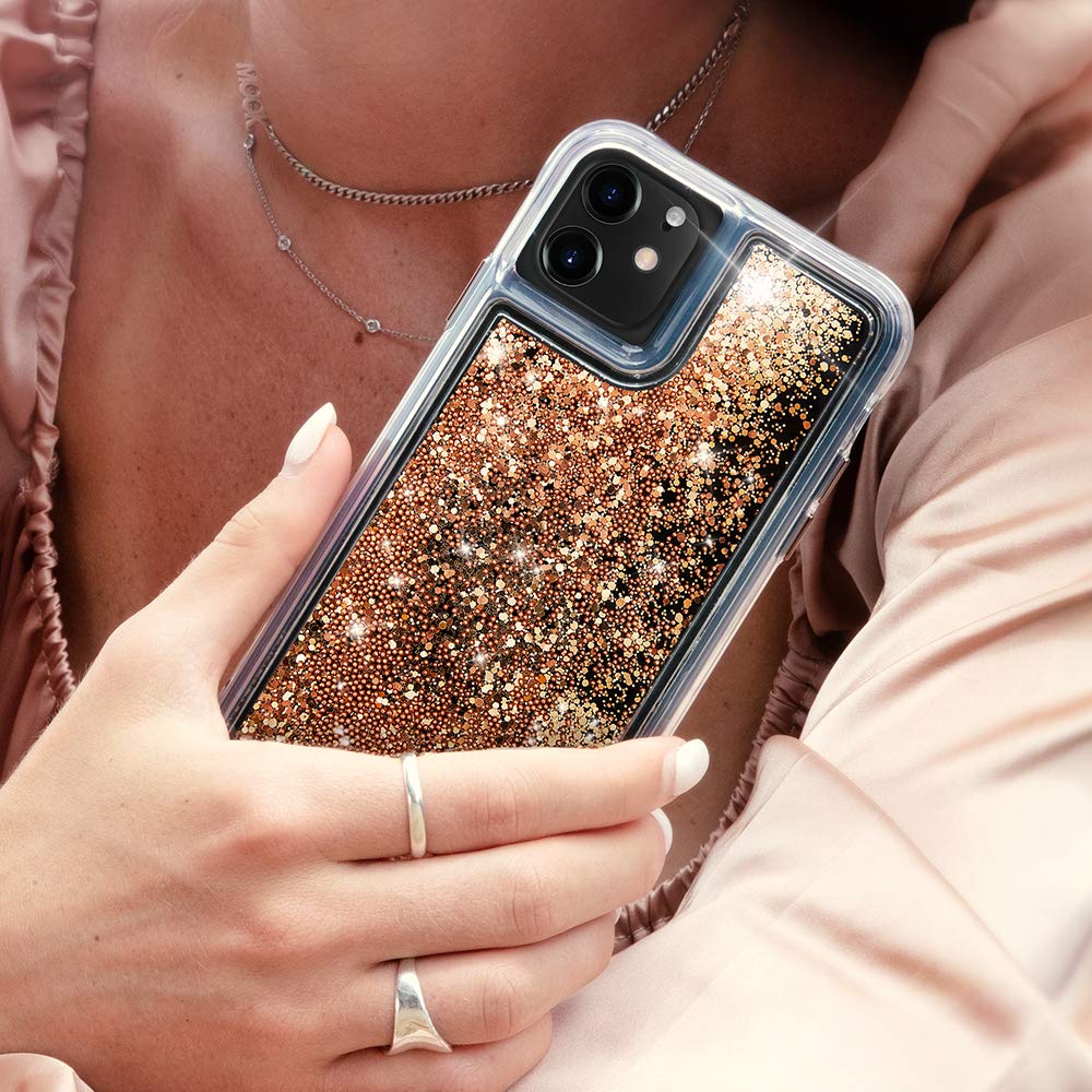 Case Mate   Waterfall   Glitter Case For Iphone 11 Pro Max   6.5 Inch   Gold