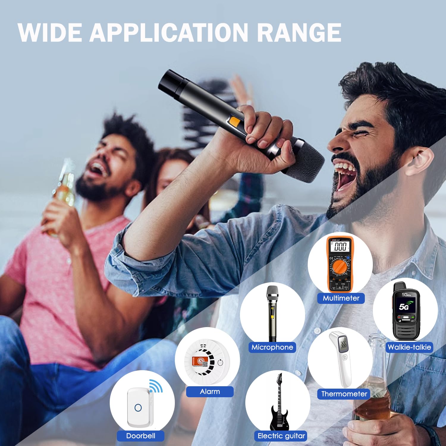 Ykm 9V Batteries Long Lasting 9 Volt Battery For Smoke Detector Guitar Garage Door Opener Smoke Alarm Walkie Talkie Transistor R