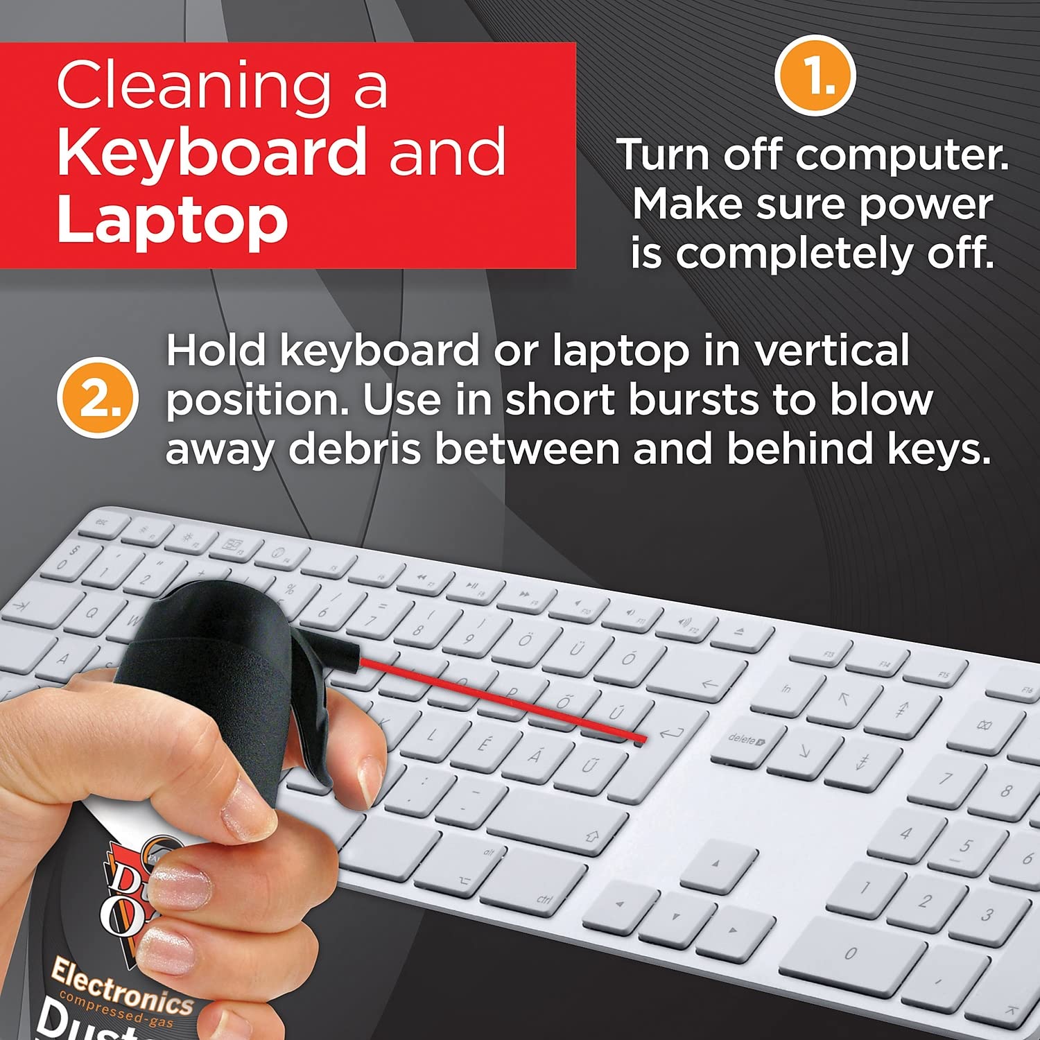 Dust Off Disposable Compressed Air Duster, 3.5 Oz Can