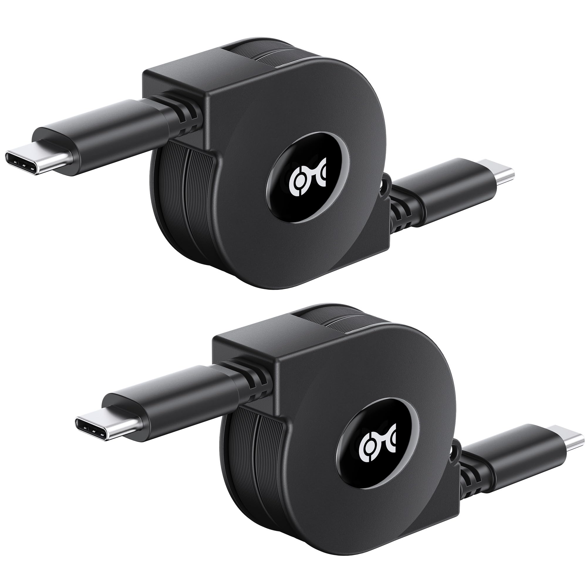 Cable Matters 2Pack Retractable USB C to USB C Cable, 3.3ft / 1m
