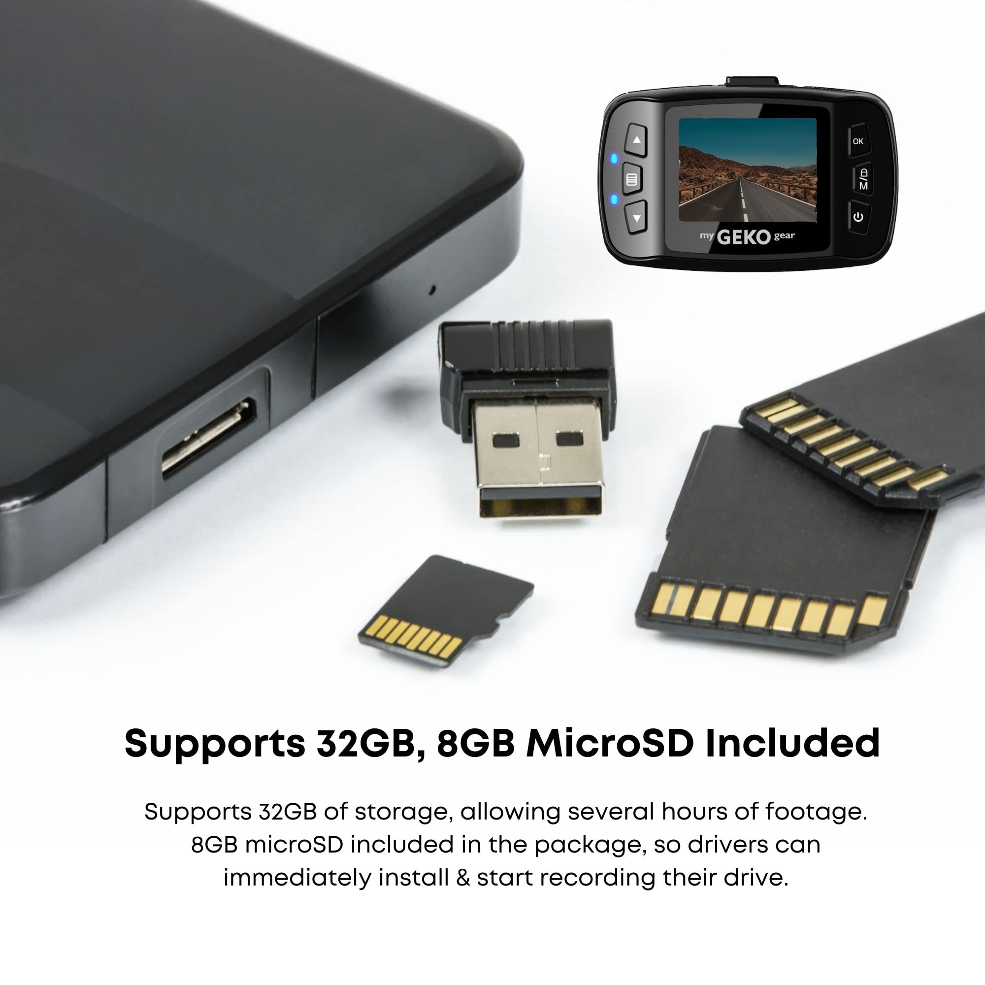 Mygekogear Orbit 110 1080P Full Hd Dash Camera