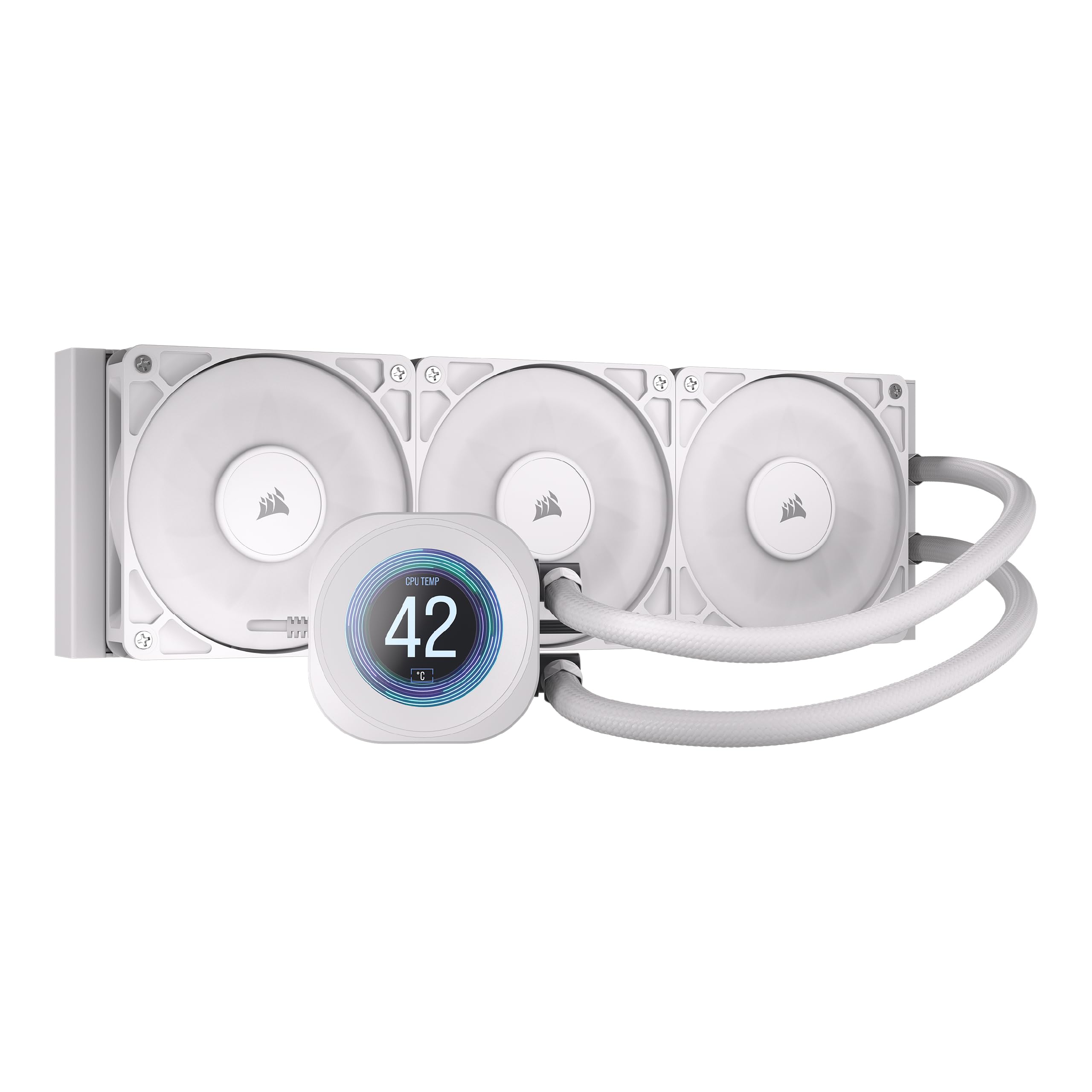CORSAIR Nautilus 360 RS LCD Liquid CPU Cooler - 2.1 IPS LCD Screen, 360mm AIO, Low-Noise, Daisy-Chain, Intel LGA 1851/1700, AMD 