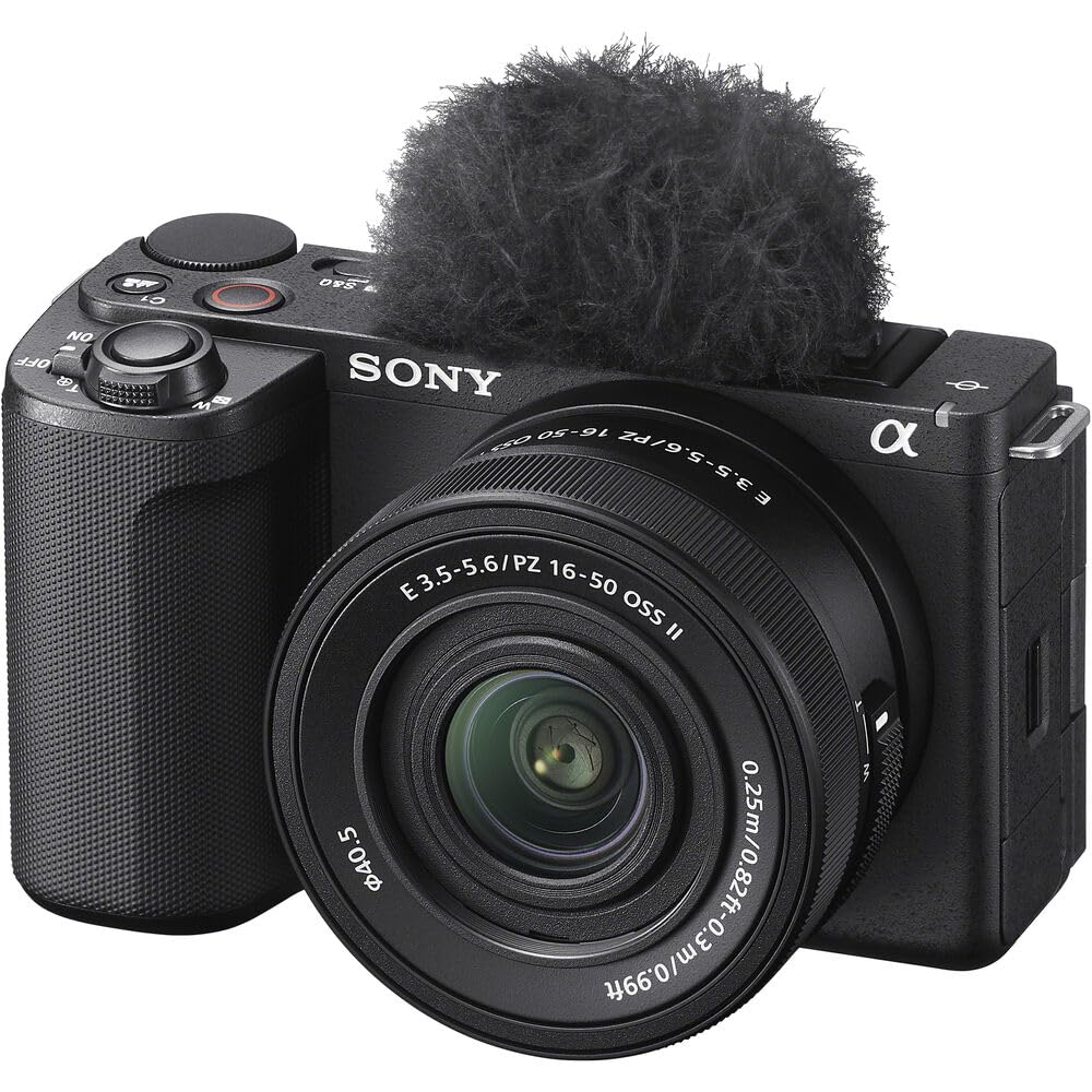 Sony Zv E10 Ii Mirrorless Alpha Aps C Camera Body + 16 50Mm F3.5 5.6 Oss Ii Lens Black Zve10M2Kb Content Creators Bundle With Cp