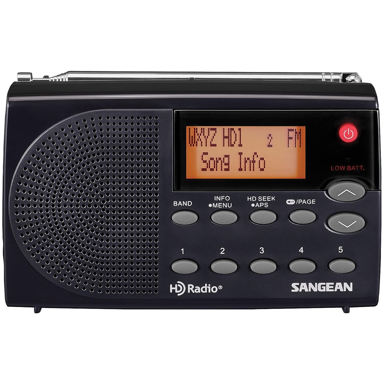 Sangean Hdr 14 Hd Radio/Fm Stereo/Am Portable Radio, Standart , Black