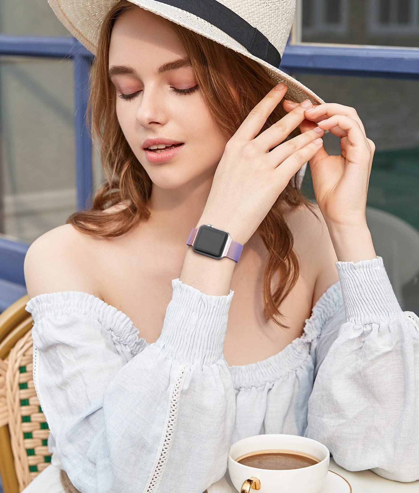 Rabini Compatible For Metal Apple Watch 10 7 8 9 Bands Ultra 49Mm Se 46Mm 44Mm 45Mm 42Mm 38Mm 40Mm 41Mm Iwatch Series 6 5 4 3 2