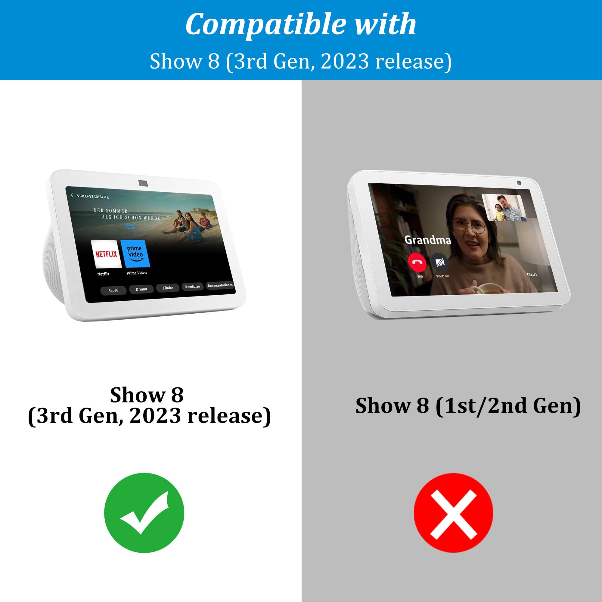 Plusacc Stand For Show 8 (3Rd Gen)   Adjustable Tilt Holder, Table Stand Accessories Compatible With Iphone Models & Show 8 3Rd