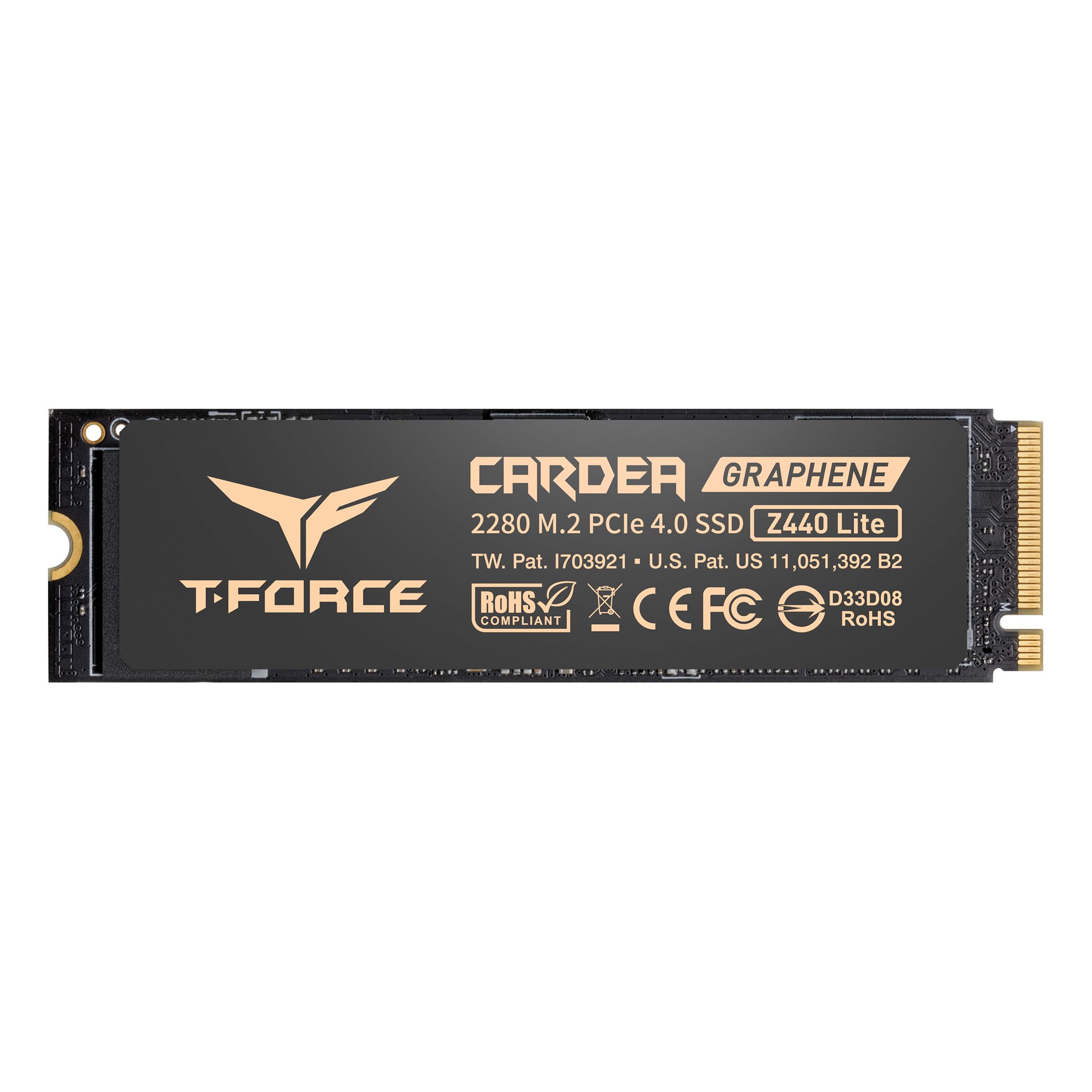 Teamgroup T Force Z440 Lite 1Tb Tlc Nand Nvme Phison Ps5021 E21T Pcie 4.0 Gen4X4 M.2 2280 Gaming Ssd With Graphene Heat Spreader