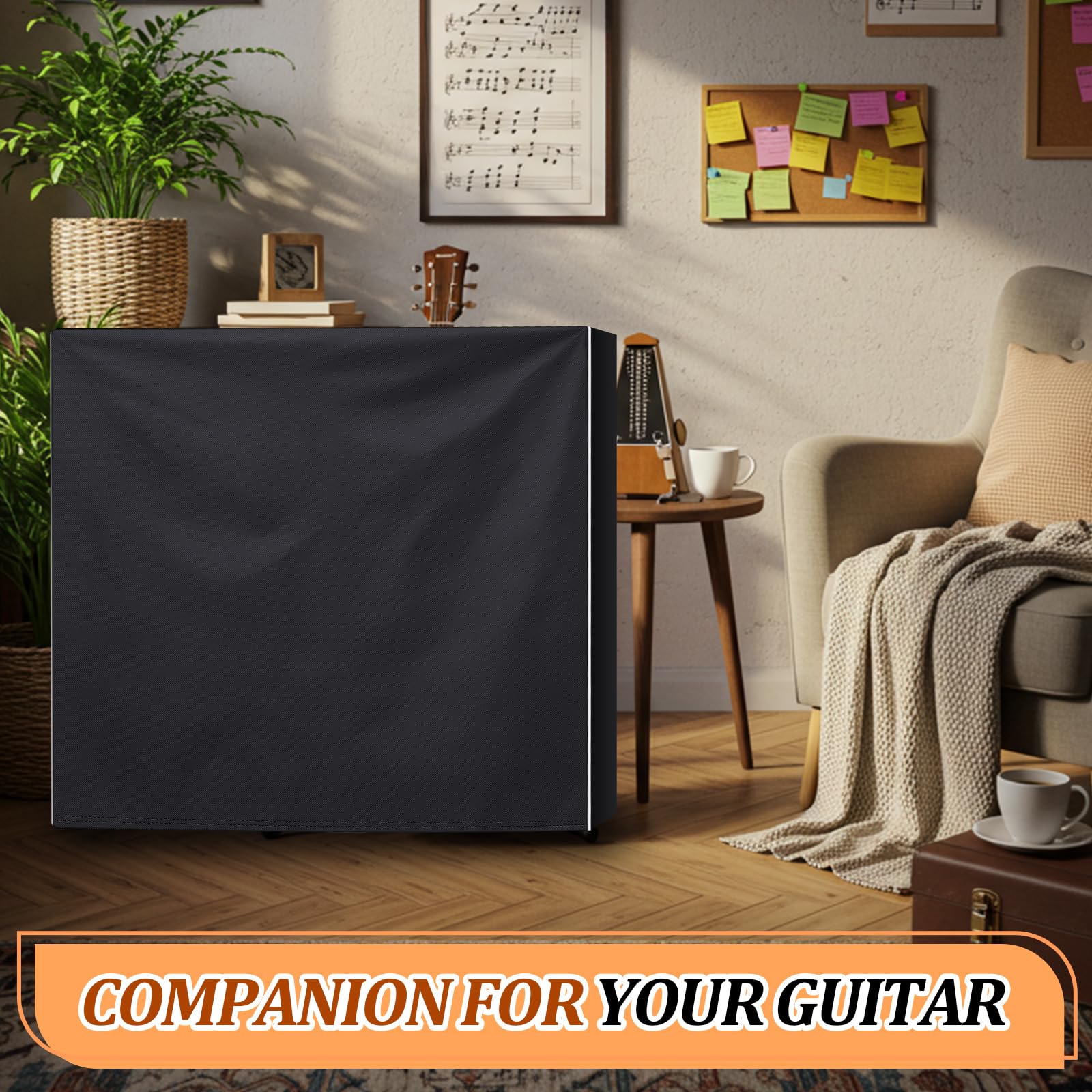 Glicraft Guitar Stand Cover 43 H X 47 L X 19 W Heavy Duty Acoustic/Electric Guitar Stand Storage Cover Dust Proof Scratch Re