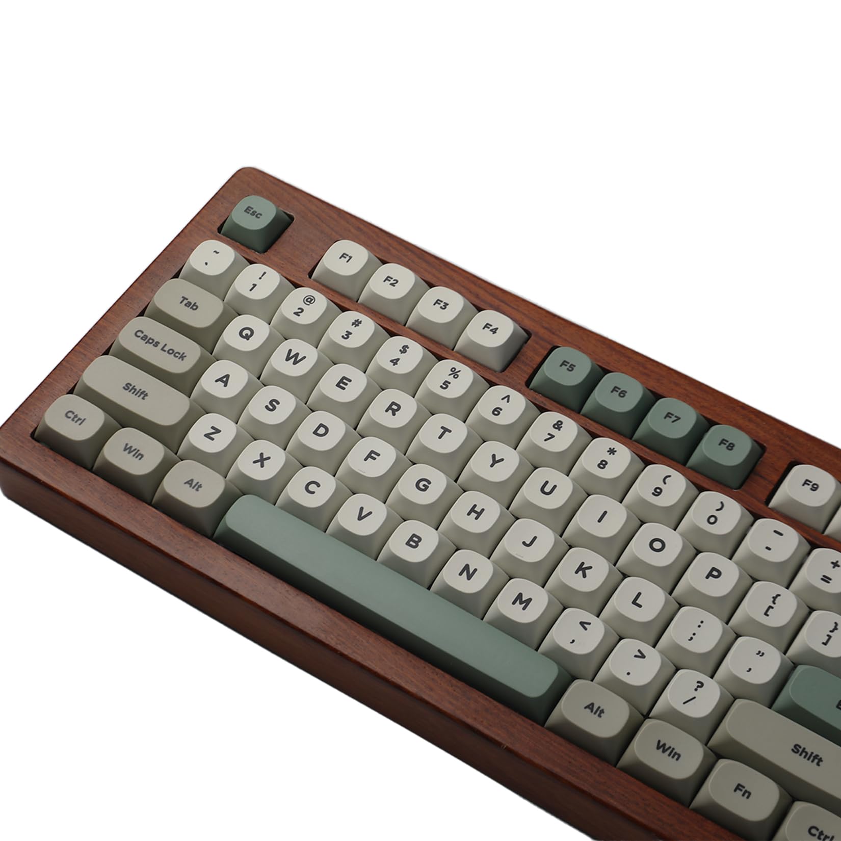 Retro 9009 Keycaps Ma Profile For Mechanical Keyboard 60% 65% 75% Dye Sub Pbt Keycaps Set Gray Red Green 142 Keys Custom Gaming