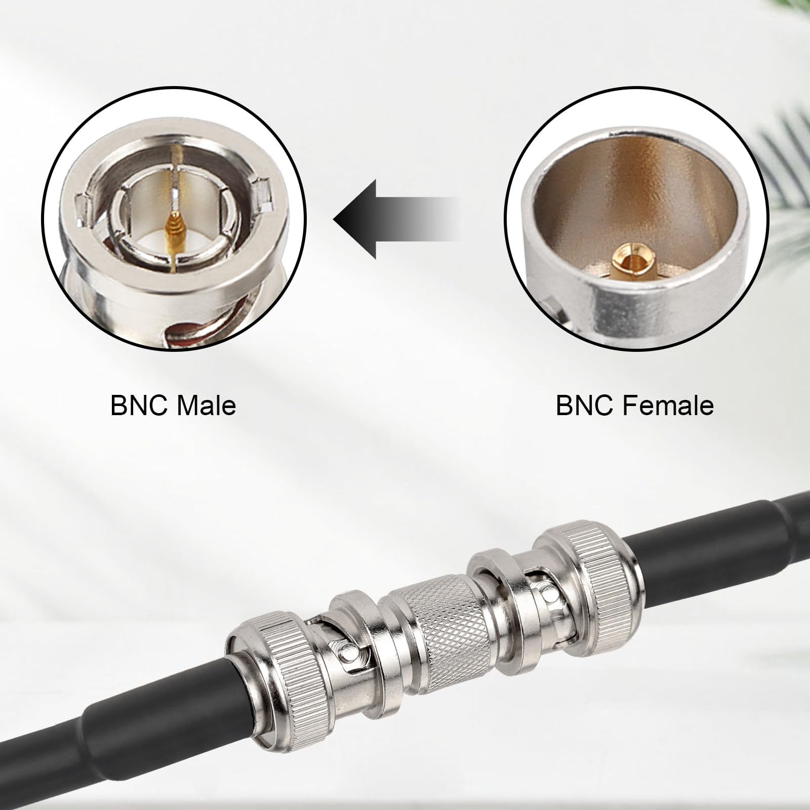 Xrds  Rf Sdi Connector 4Pcs 75 Ohm Bnc Adapter Bnc Female To Female Barrel Connector For Hd Sdi/3G Sdi/4K/8K Sdi Video Camera Ca