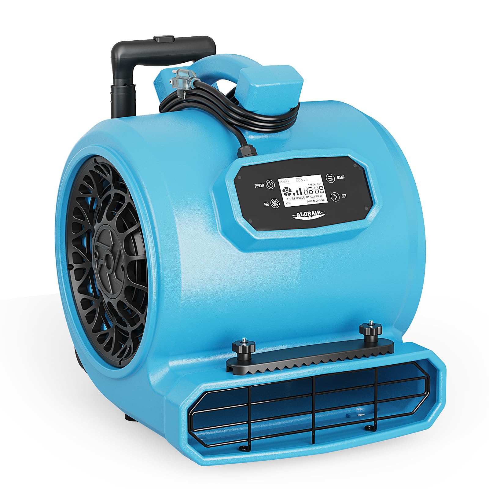 ALORAIR 4000 CFM Air Mover Blower Fan for Industrial, Floor Drying Fan, Carpet Dryer - 18 Timer, Handle Wheelkit, Digital Contro