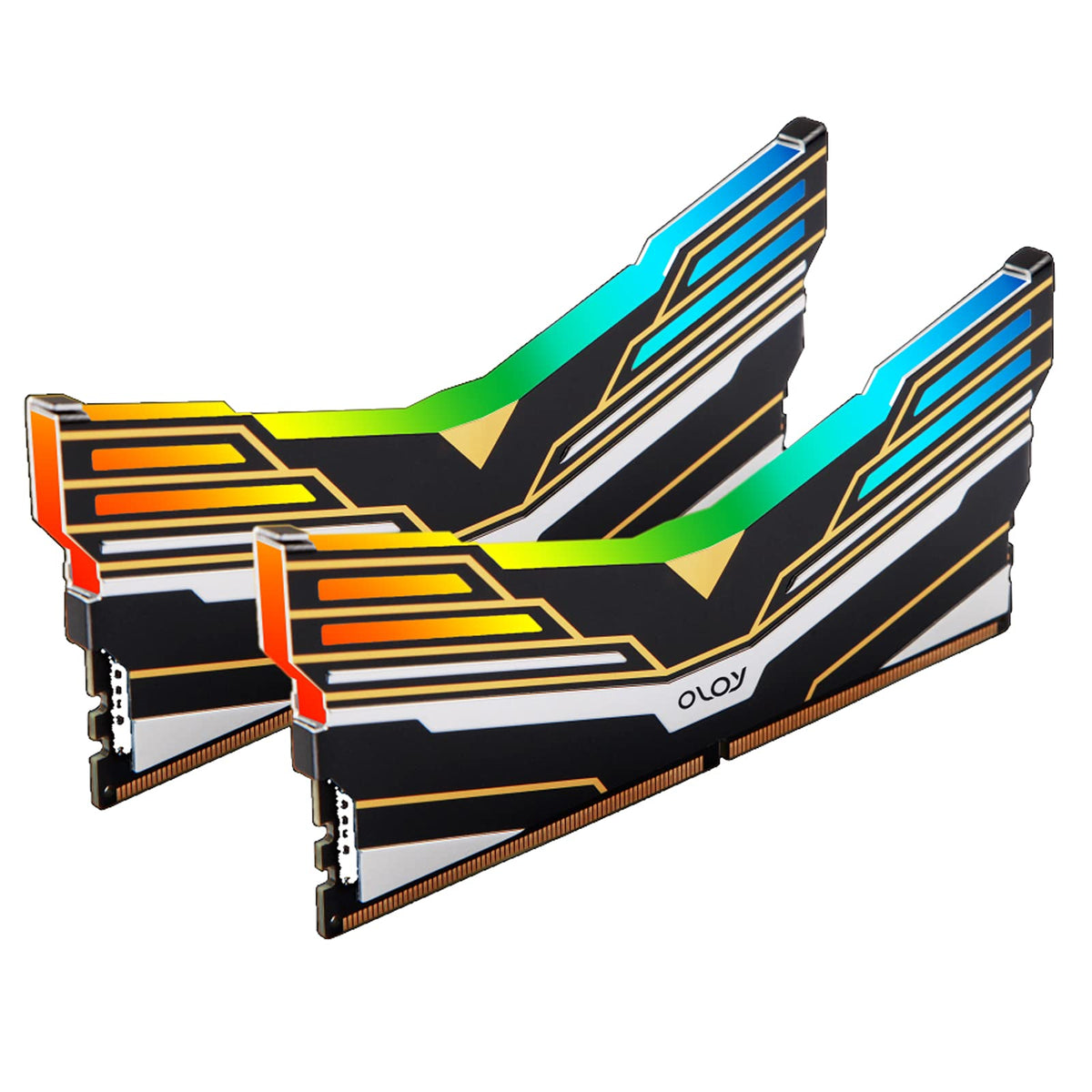 Oloy Ddr4 Ram 16Gb (2X8Gb) Warhawk Aura Sync Rgb 3200 Mhz Cl16 1.35V 288-Pin Desktop Gaming Udimm (Md4U0832160Be0Da)