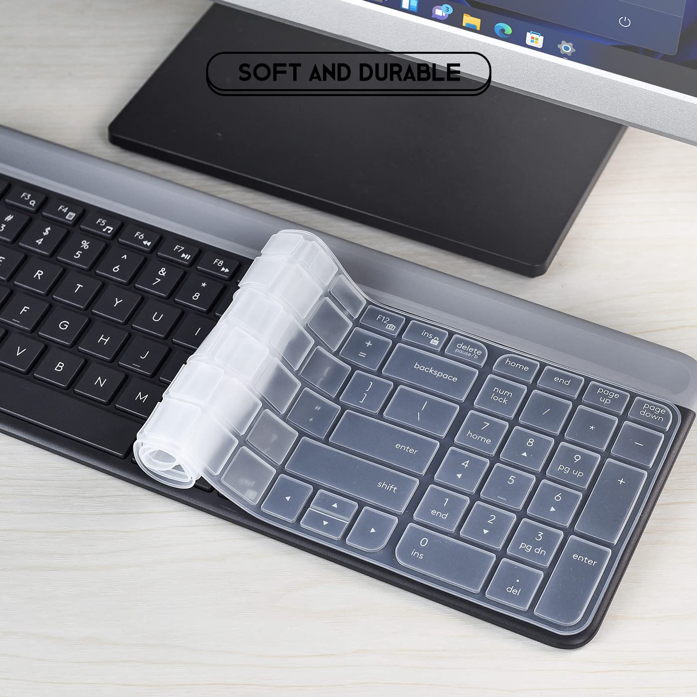 Keyboard Cover For Logitech Mk470 Slim Wireless Keyboard & Logitech K580 K585 Slim Multi Device Wireless Keyboard Cover Skin, Lo