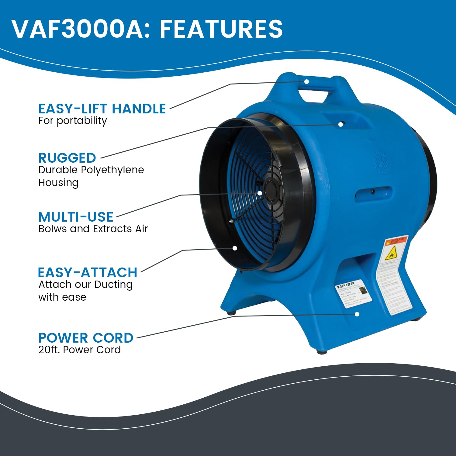 Industrial Ventilator 12' 115V 50/60Hz