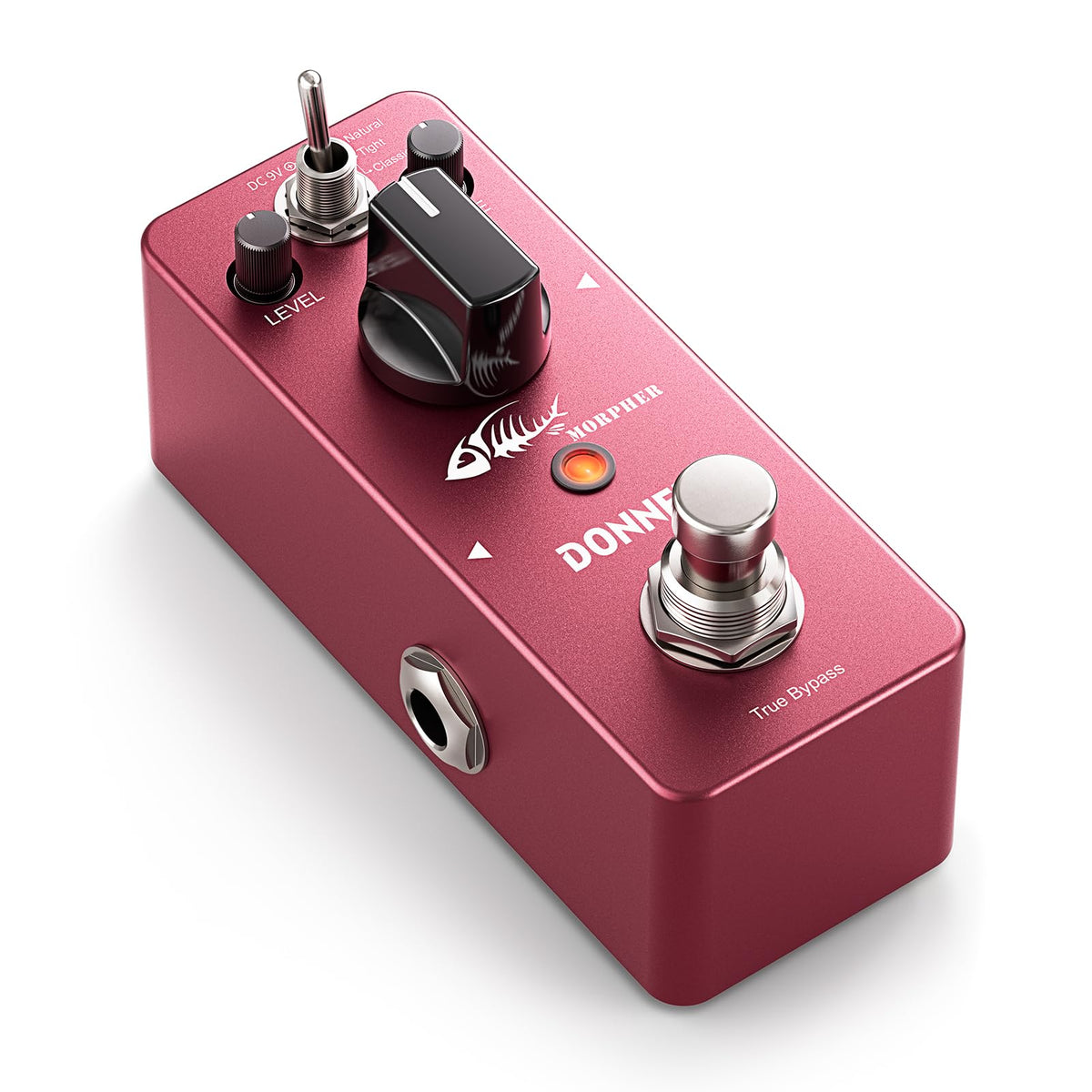 Donner Distortion Guitar Pedal, Morpher Mini Distortion 3 Modes Natural, Tight, Classic Crunch 80s Metal for Electric Guitar Tru