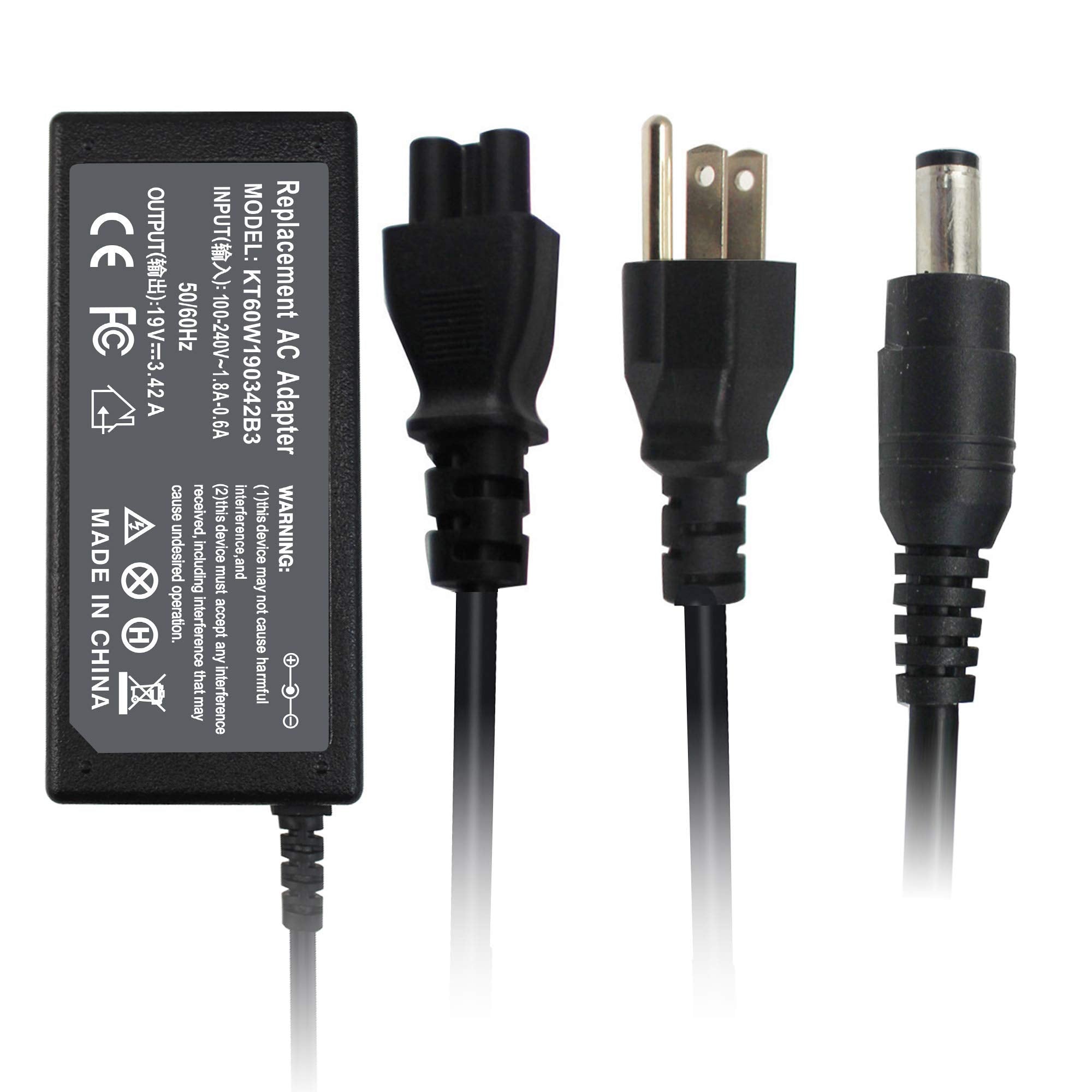 Flyten 65W Ac Adapter Charger For Toshiba Satellite L645 L655 L655D L745 L755 L775 L855 A665 A205 A105 C55 C55D C655 C675 C850 C855 Pa3822U Pa3714U Pa3917U Pa5177U 1Aca Laptop Power Supply Cord