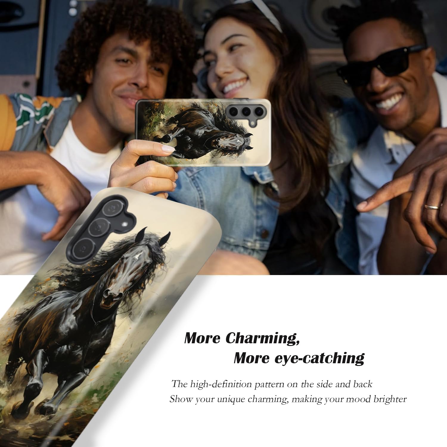 Bsmosper Compatible For Galaxy S24 Plus 5G Case, Dual Layer Hard Pc + Soft Tpu Heavy Duty 2 In 1 Shockproof Protective Phone Cas