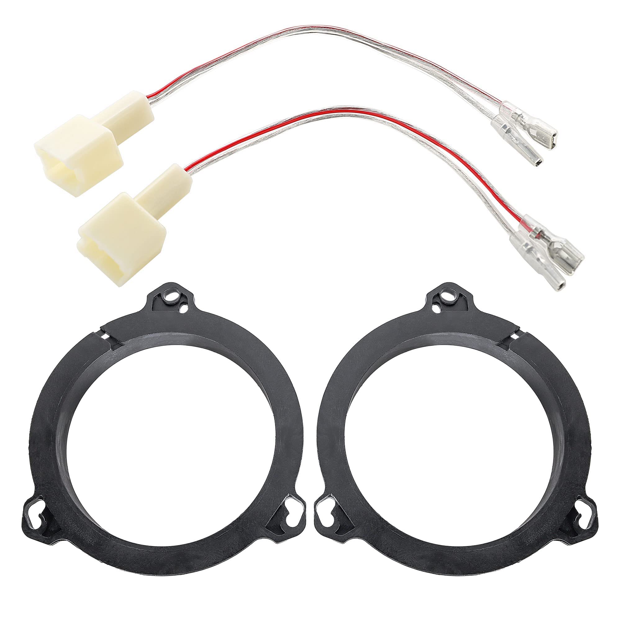 Nuith Door Speaker Adapter Bracket Speaker Harness Compatible With Nissan Sentra/Murano 2000 2019, Titan 2004 2019, Kia K2 2011 