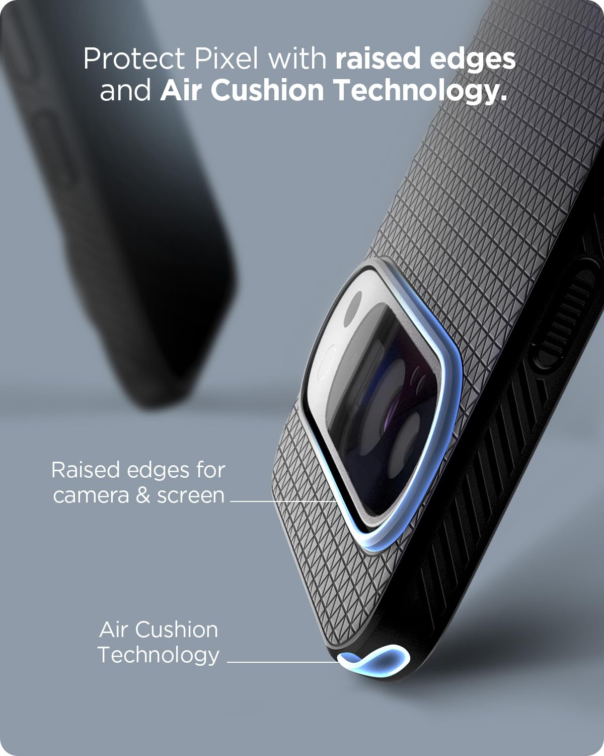 Spigen Liquid Air Designed For Pixel 9 Pro Xl Case (2024) [Military Grade Protection]   Matte Black