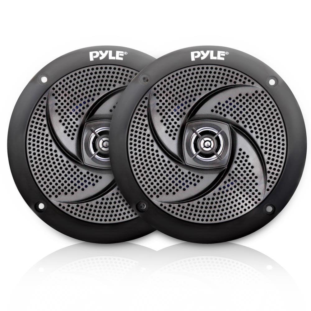 Pyle Marine Speakers - 5.25 Inch Low Profile Slim Style Waterproof Wakeboard Tower and Weather Resistant Outdoor Audio Stereo So