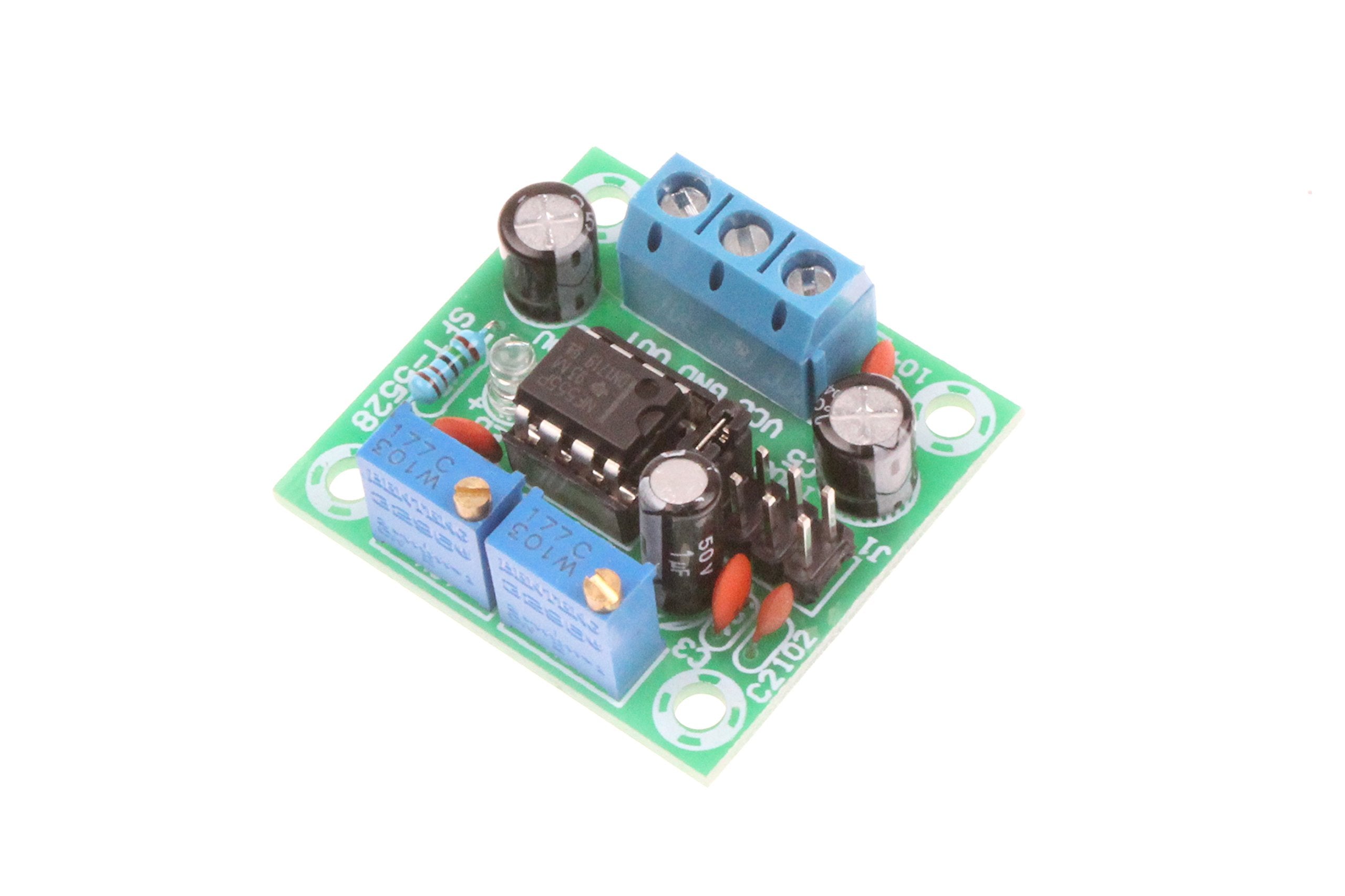 NOYITO NE555 Pulse Module Rectangular Square Wave Signal Generator 1Hz-200kHz Frequency Duty Cycle Adjustable DC5-15V