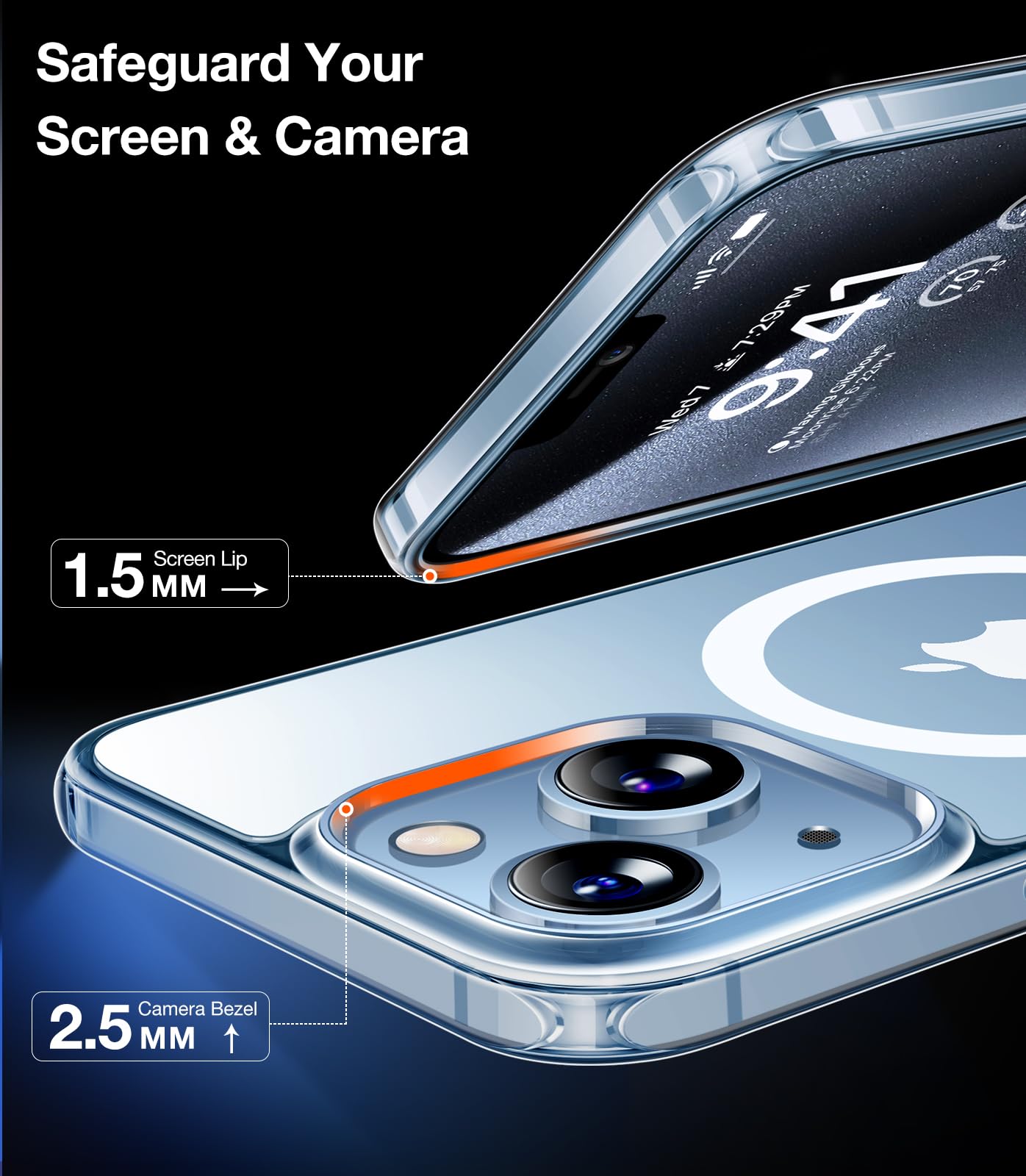 Torras For Iphone 13 Case/Iphone 14 Case, [Compatible With Magsafe][Exceeded Military Grade Protection & Durable] Magnetic Shock