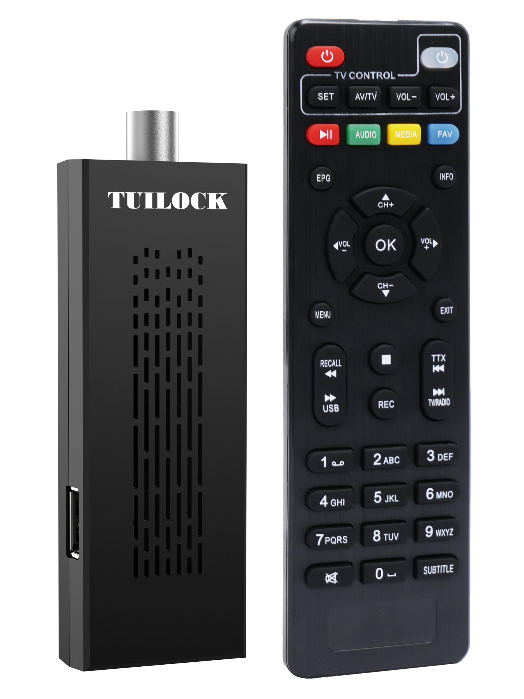 Digital Converter Box For Tv, Newest Atsc Tv Tuner Hidden Behind Tv, Recording&Playback Tv Tuner, 1080P Hdmi Output, Timer Setti