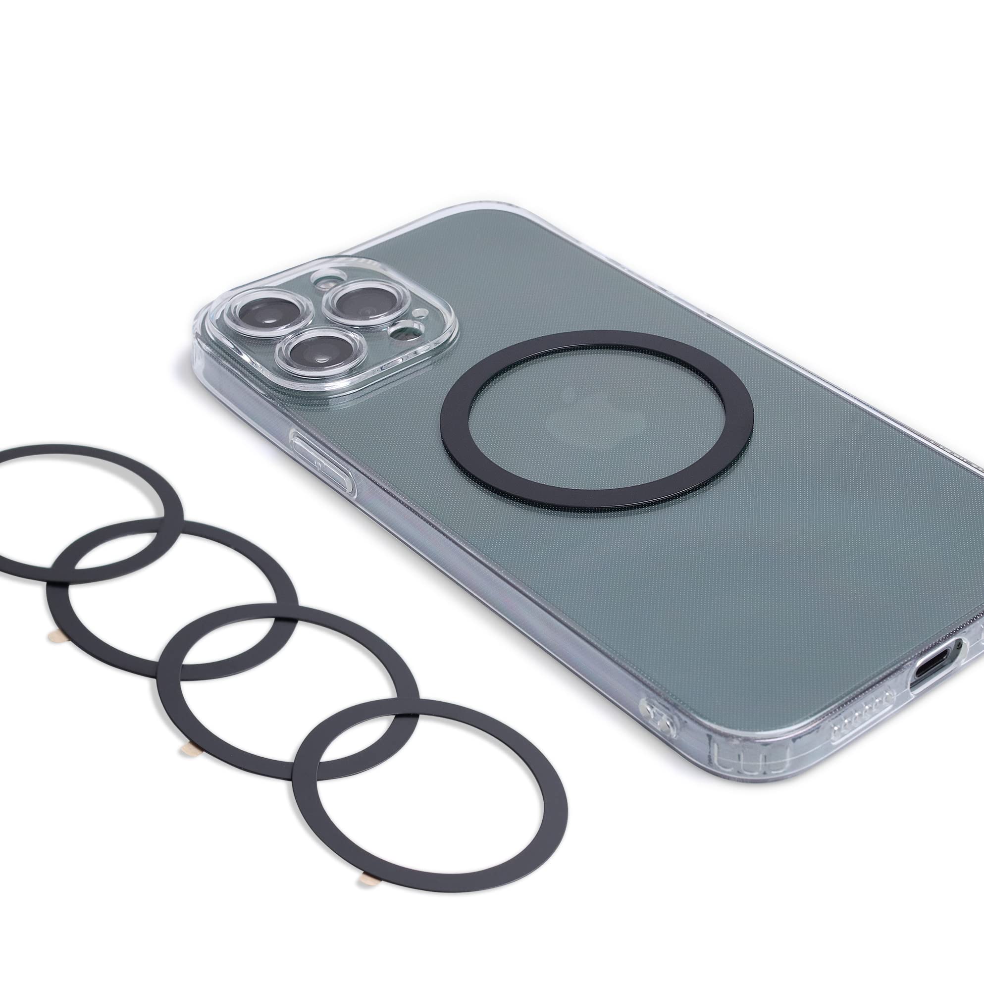 Wannap Magnetic Wireless Charger Universal Metal Rings,For Magsafe Compatible Charger On Iphone 13/12 Pro/Max/Mini Case And Sams