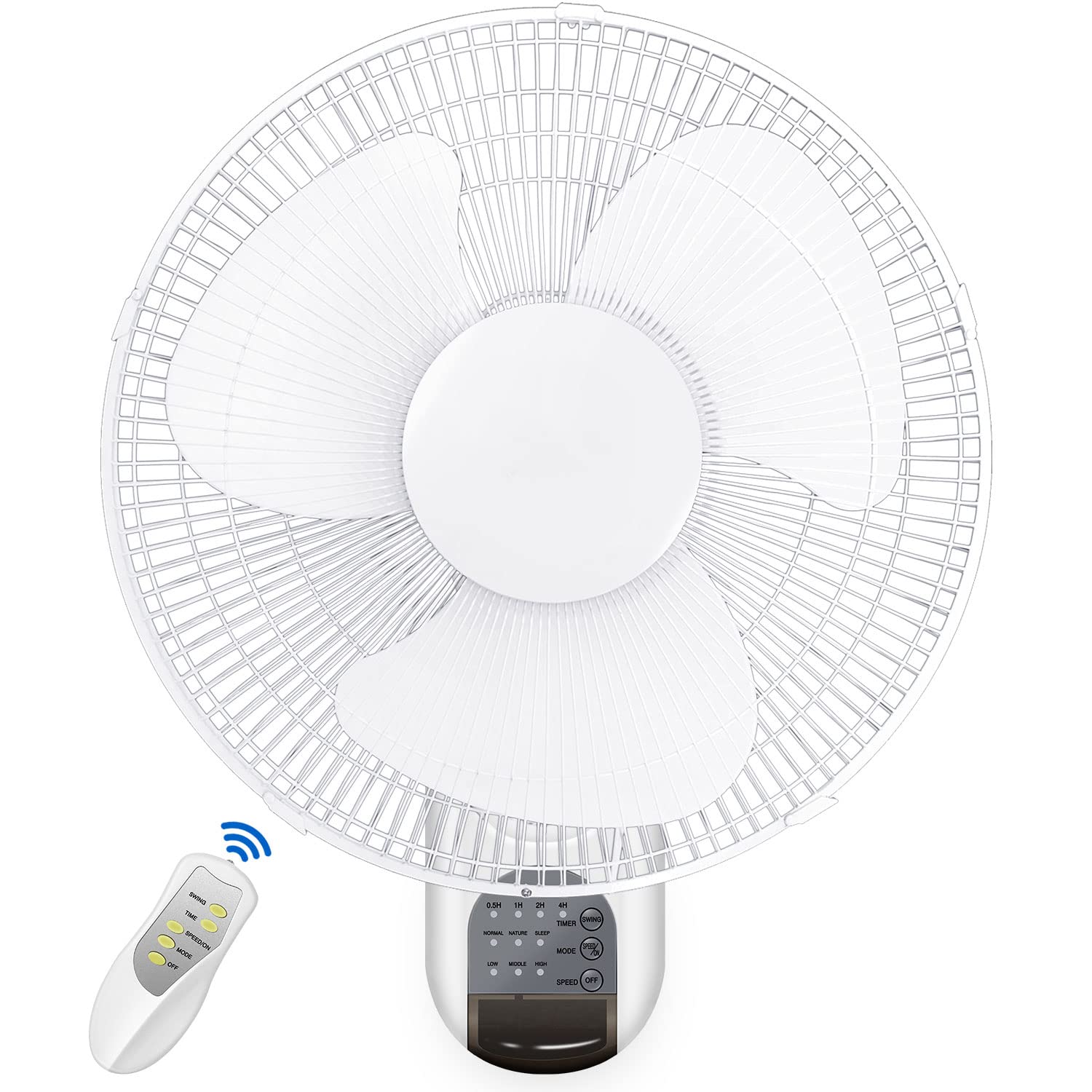 Healsmart 16 Inch Digital Wall Mount Oscillating Fan