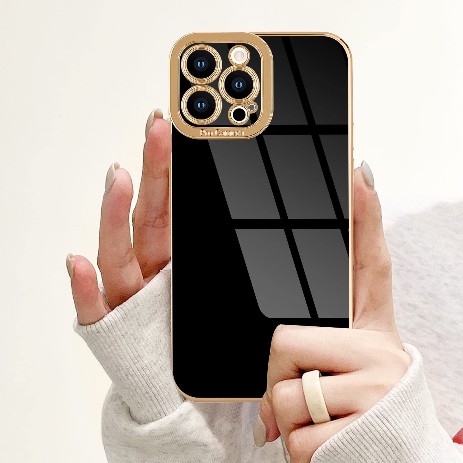 Lafunda For Iphone 14 Pro Case, Cute Slim Soft Silicone Shockproof Phone Cover For Women Girls Anti Scratch Protective Luxury Pr