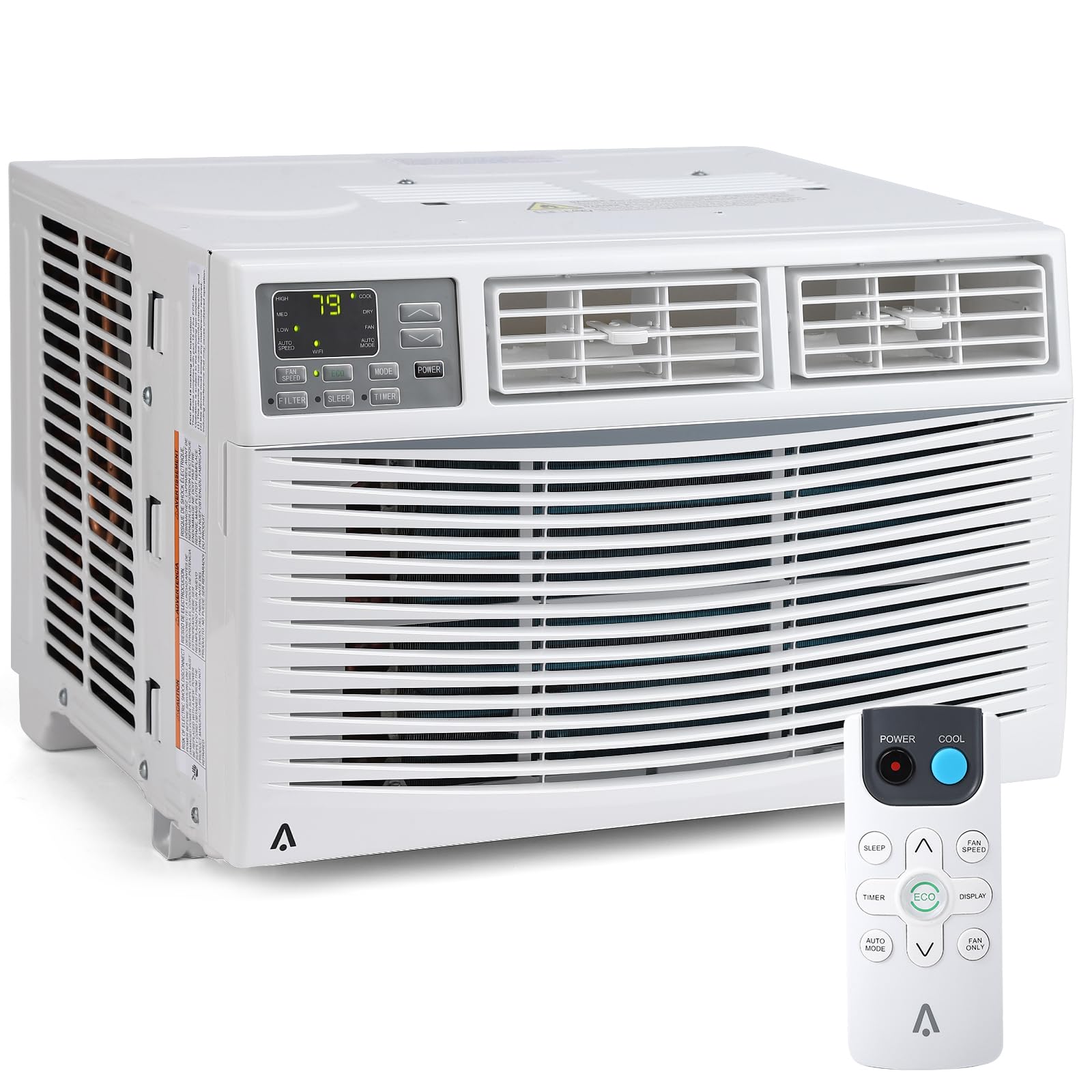 Window Air Conditioner, 10,000 BTU Compact AC Unit, Energy Saving Window AC, Smart AC with 3 Modes Cool Dry Fan Speed Control, C