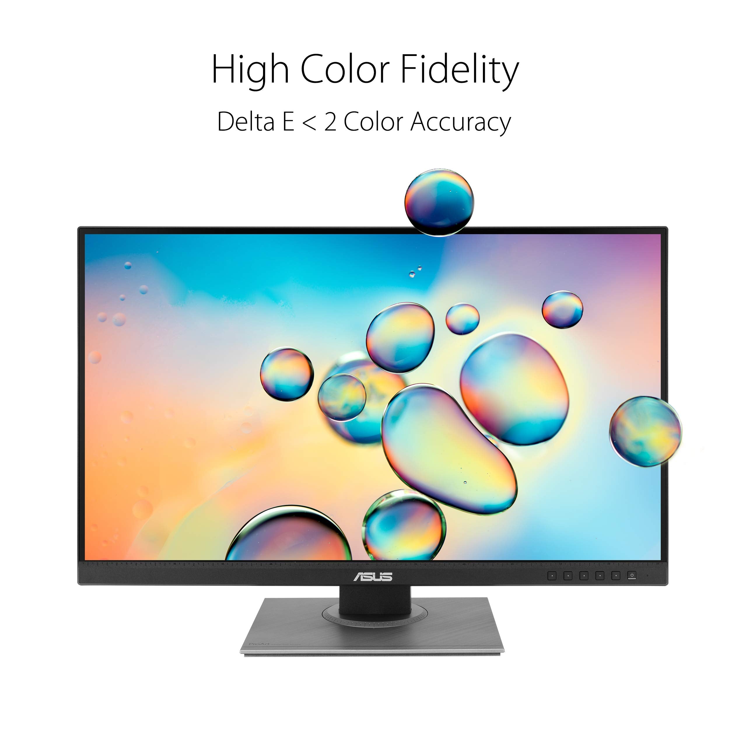 Asus Proart Display Pa278Qv 27A Wqhd (2560 X 1440) Monitor, 100% Srgbrec 709 E  2, Ips, Displayport Hdmi Dvi D Mini Dp, Calman V