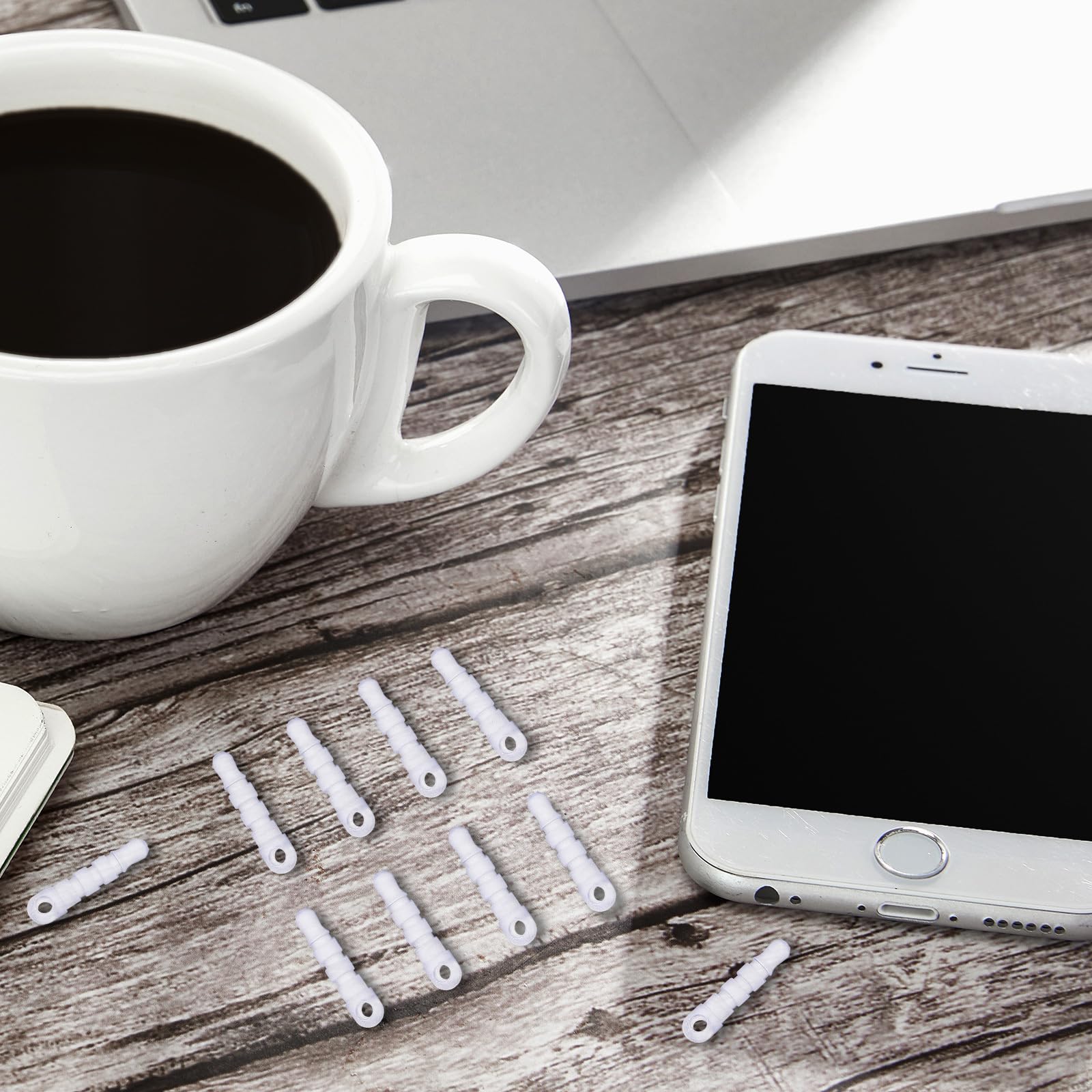 Plugs   100 Pcs Cell Phone Dust Plug Charm With Headphone Covers Dust Protector Cap Compatible For 3.5Mm Earphone (Transparent)