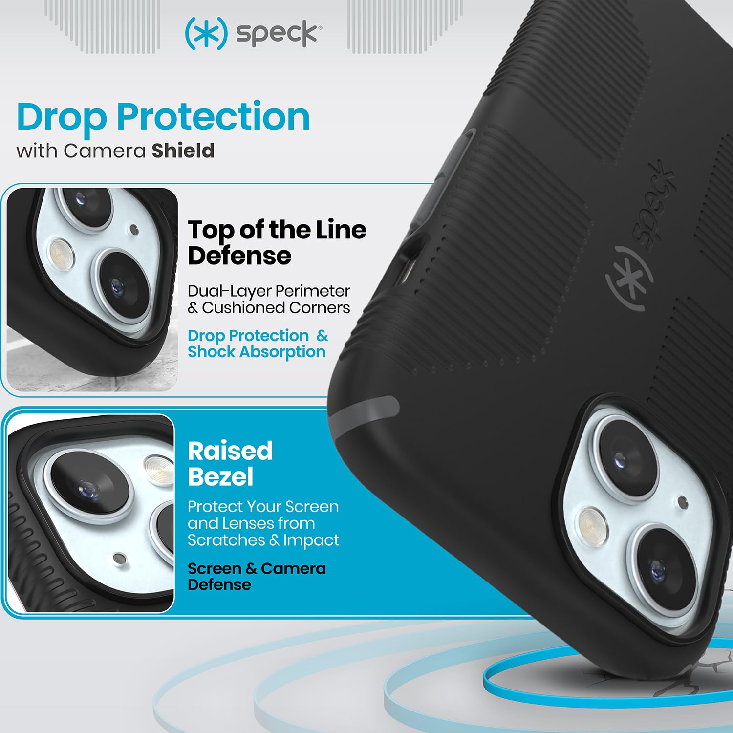 Speck Iphone 15 Case   Built For Magsafe, Drop Protection Grip   For Iphone 15 Iphone 14 & Iphone 13   Scratch Resistant, Soft T